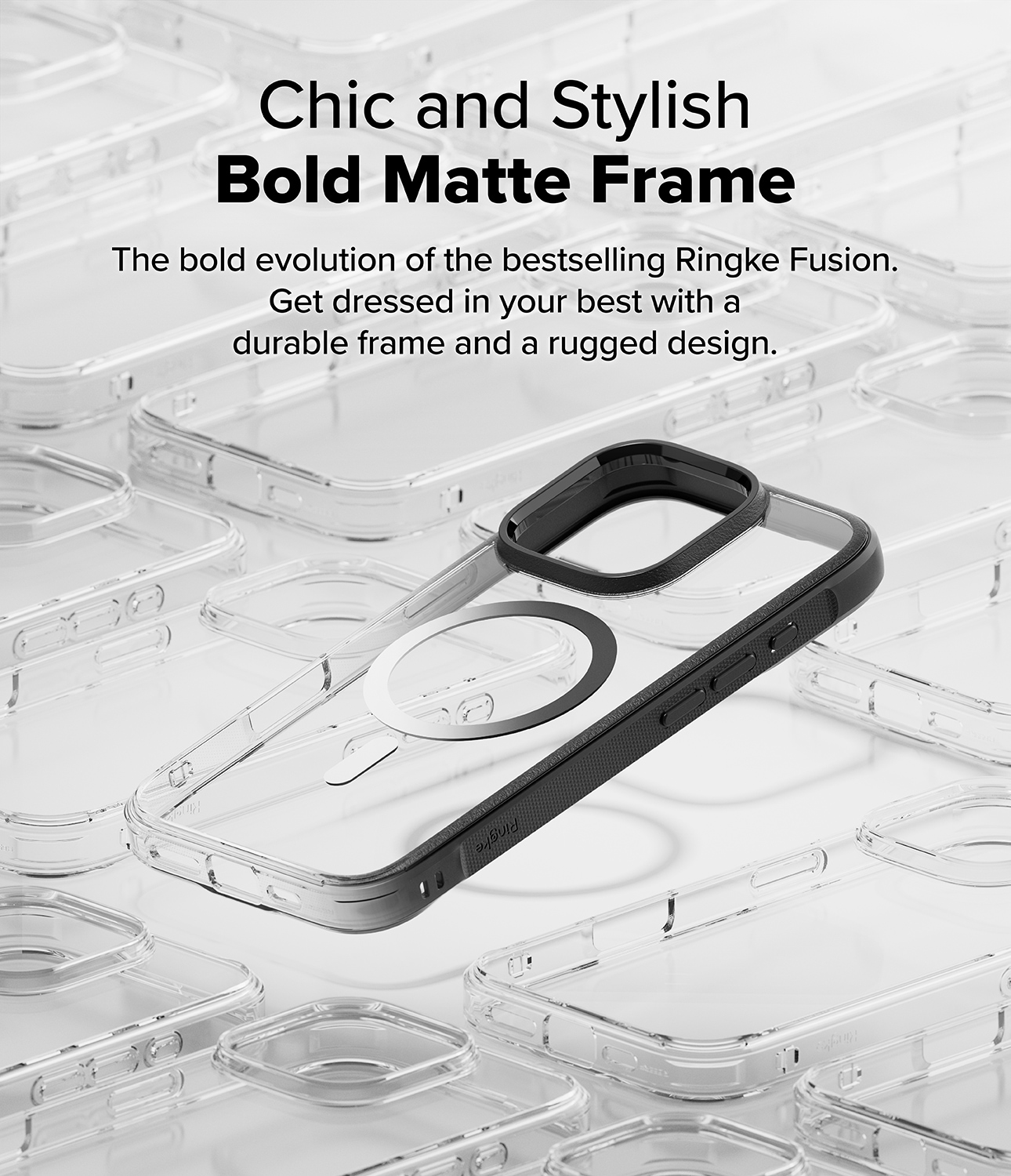 iPhone 16 Pro Max Fusion Bold MagSafe cover, Sort