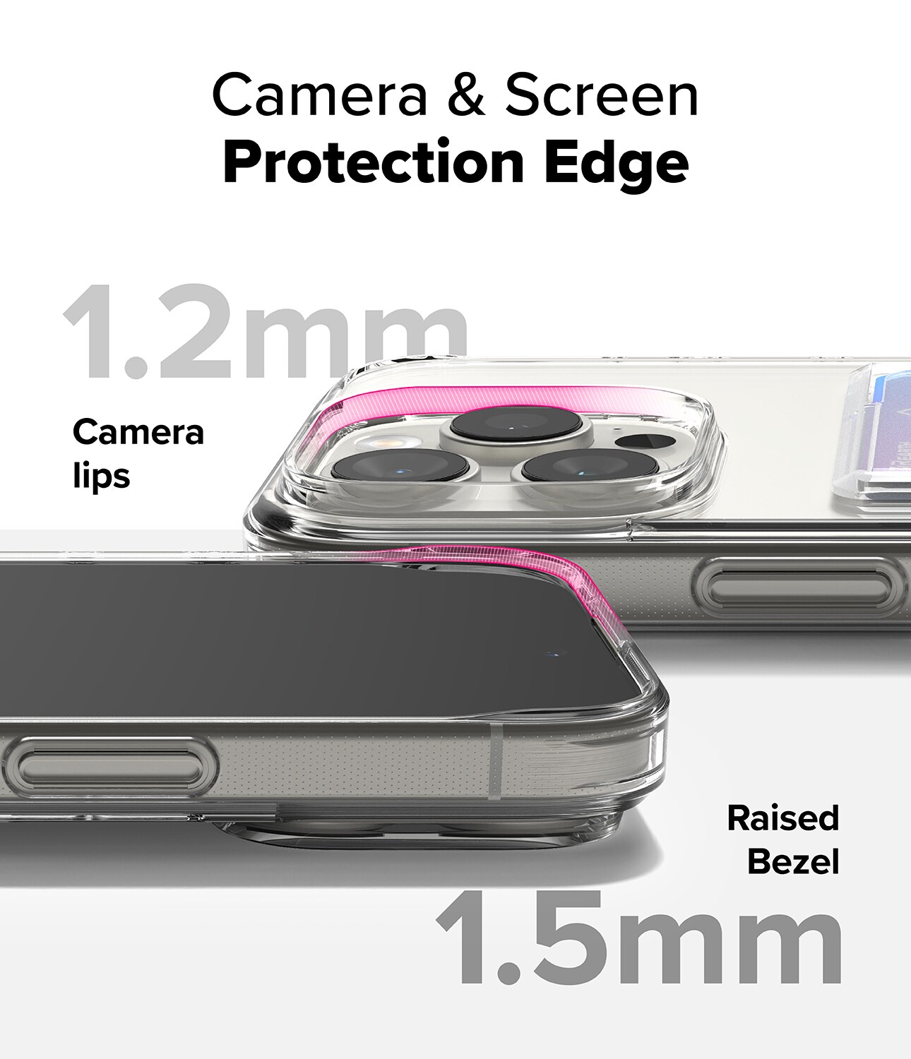 iPhone 16 Pro Max Fusion cover med kortholder, Gennemsigtig