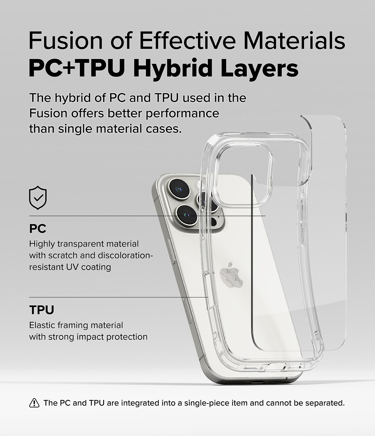 iPhone 16 Pro Max Fusion cover, Gennemsigtig