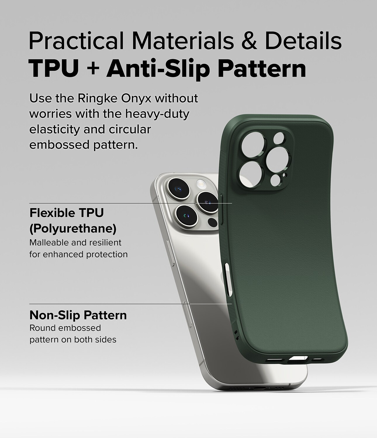 iPhone 16 Pro Max Onyx Cover, Dark Green