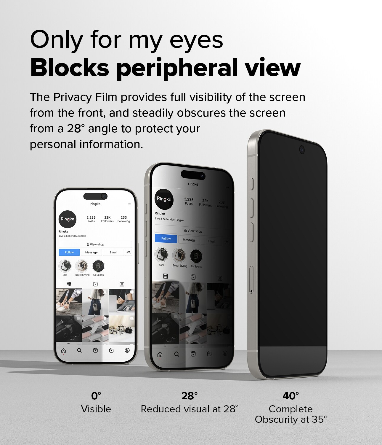 iPhone 16 Pro Max Anti-spy skærmbeskytter i glas med monteringsramme (2-pak)