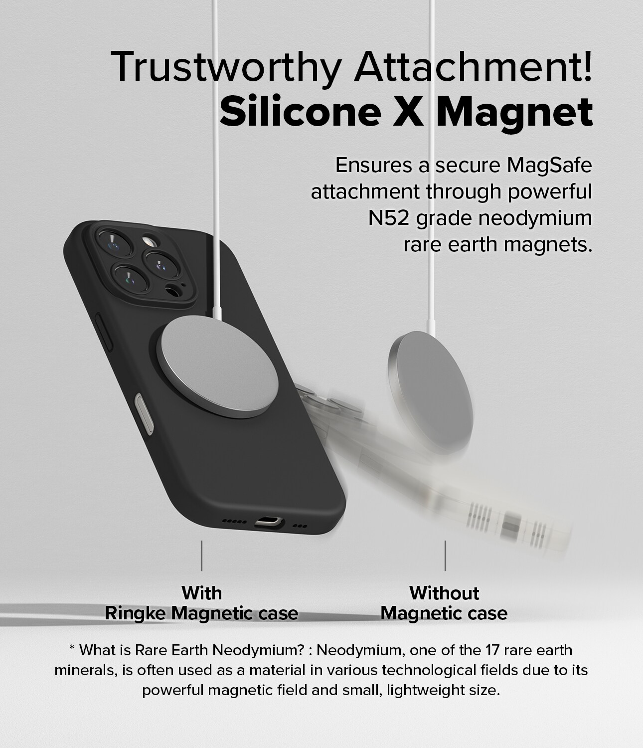 iPhone 16 Pro Max MagSafe silikonecover, Black