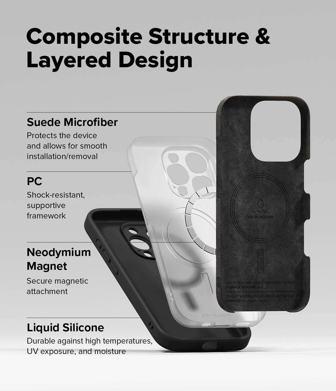 iPhone 16 Pro Max MagSafe silikonecover, Black