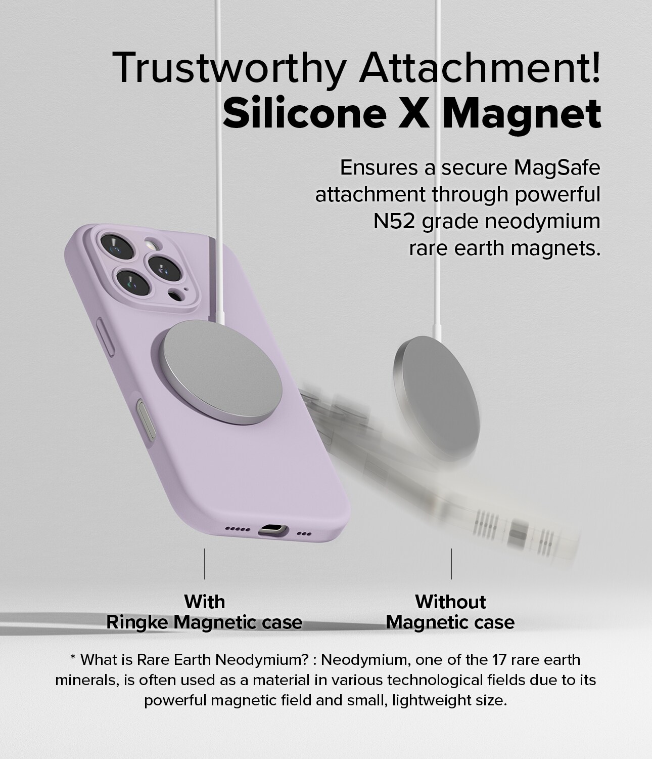 iPhone 16 Pro Max MagSafe silikonecover, Light Purple