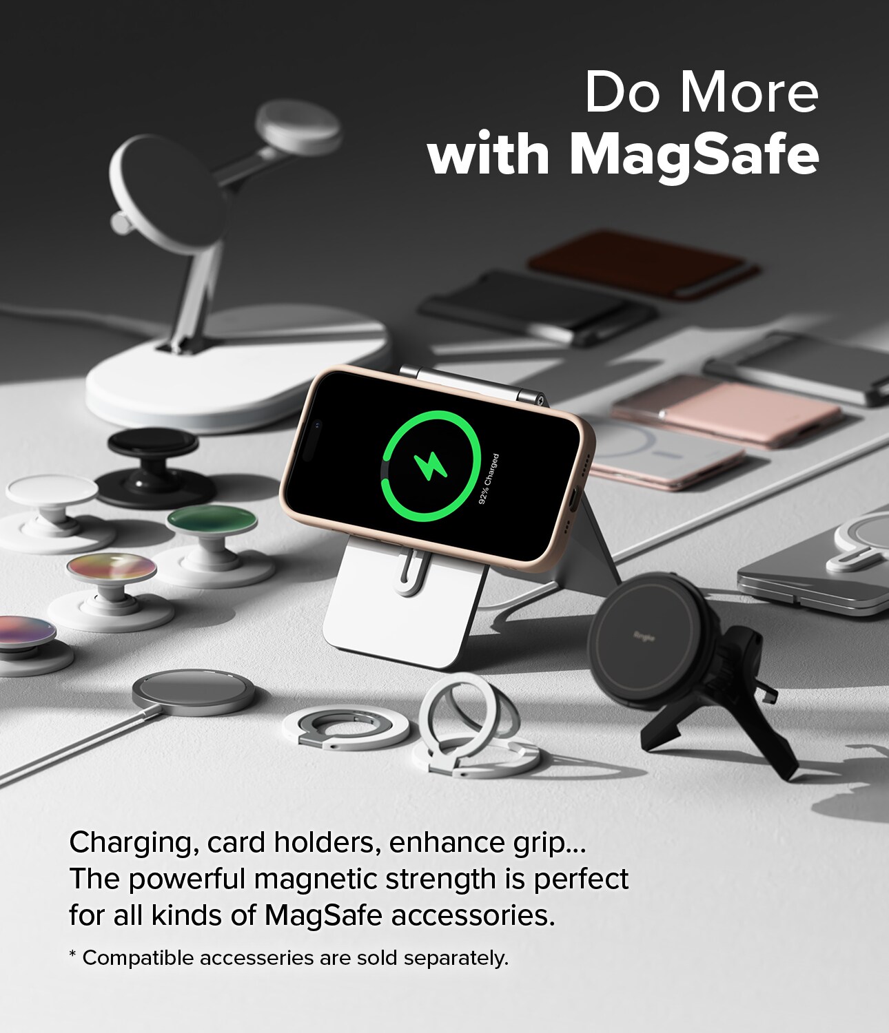 iPhone 16 Pro Max MagSafe silikonecover, Pink Sand