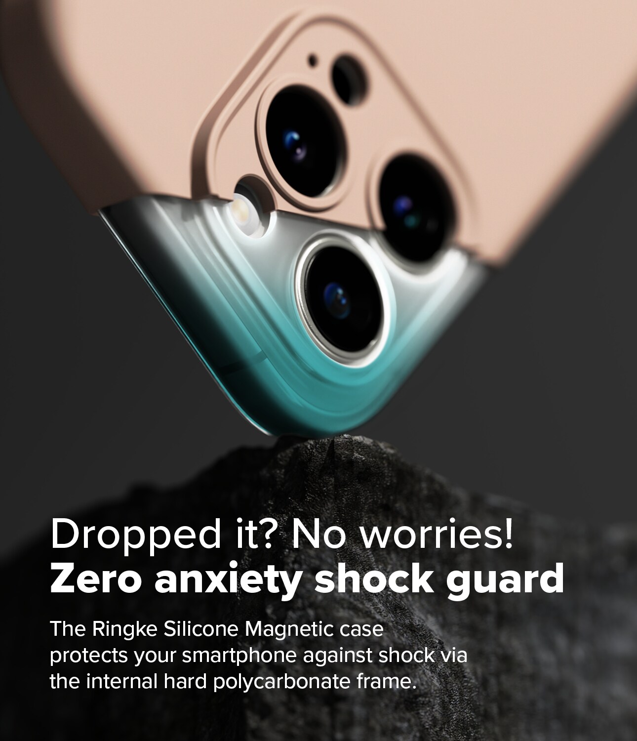 iPhone 16 Pro Max MagSafe silikonecover, Pink Sand