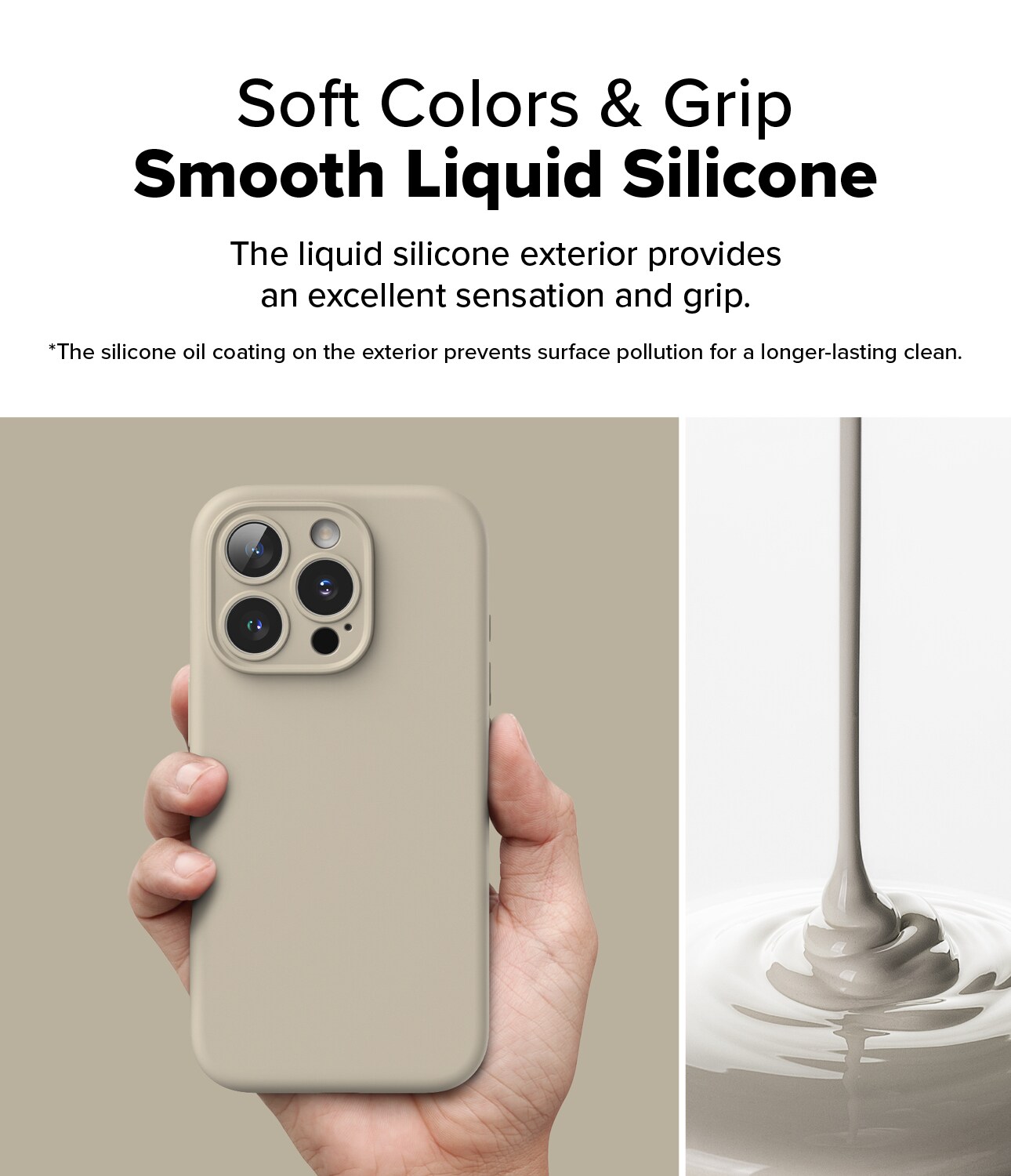 iPhone 16 Pro Max MagSafe silikonecover, Stone