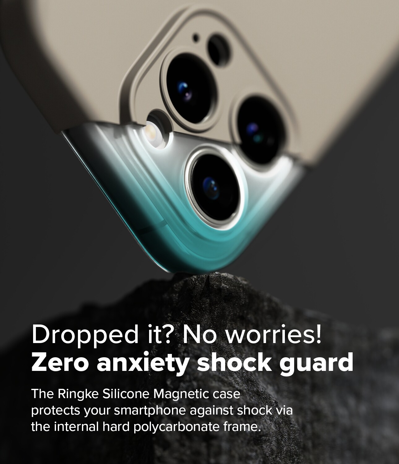 iPhone 16 Pro Max MagSafe silikonecover, Stone