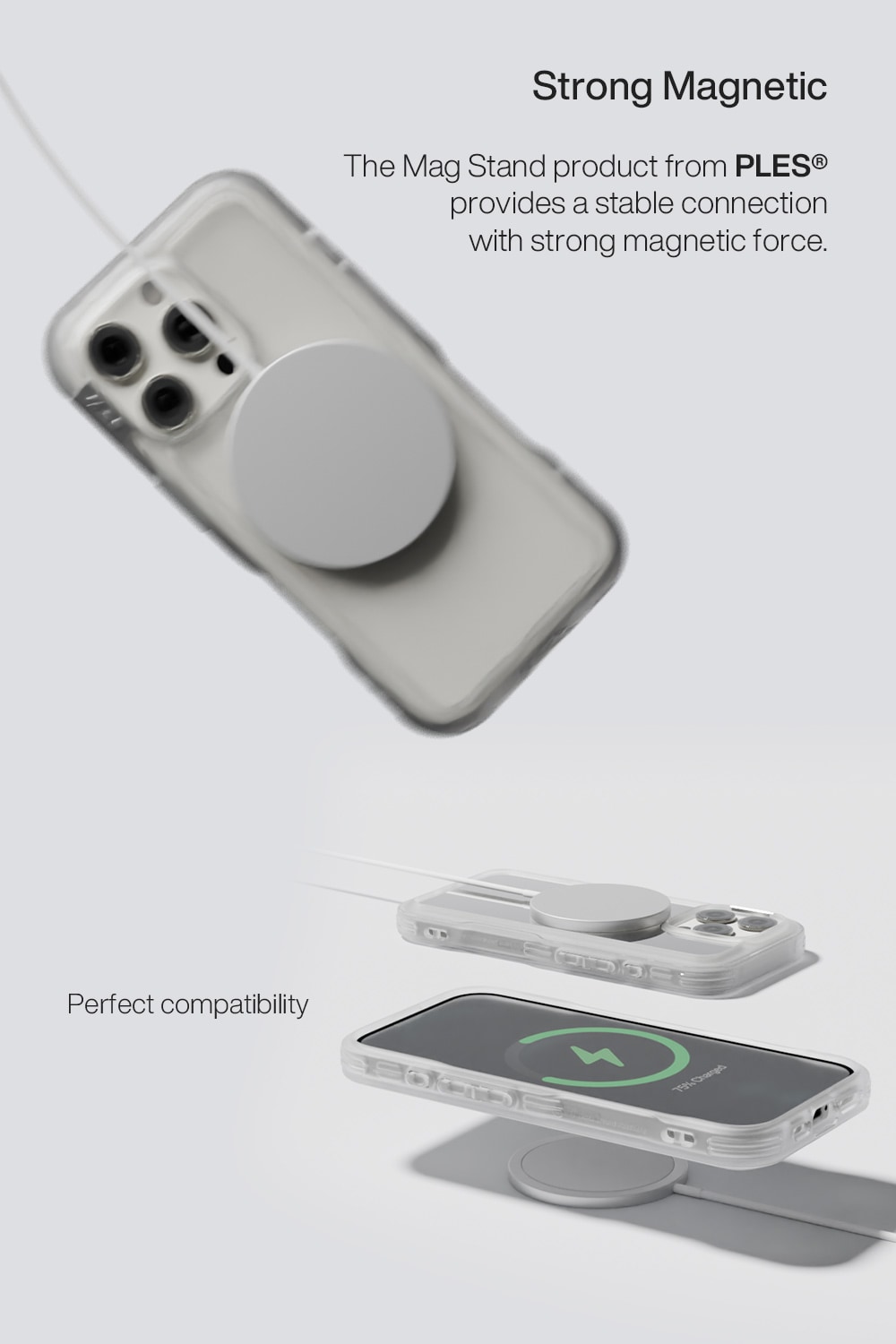 iPhone 16 Pro Arche MagSafe Cover med stativ Matte Black