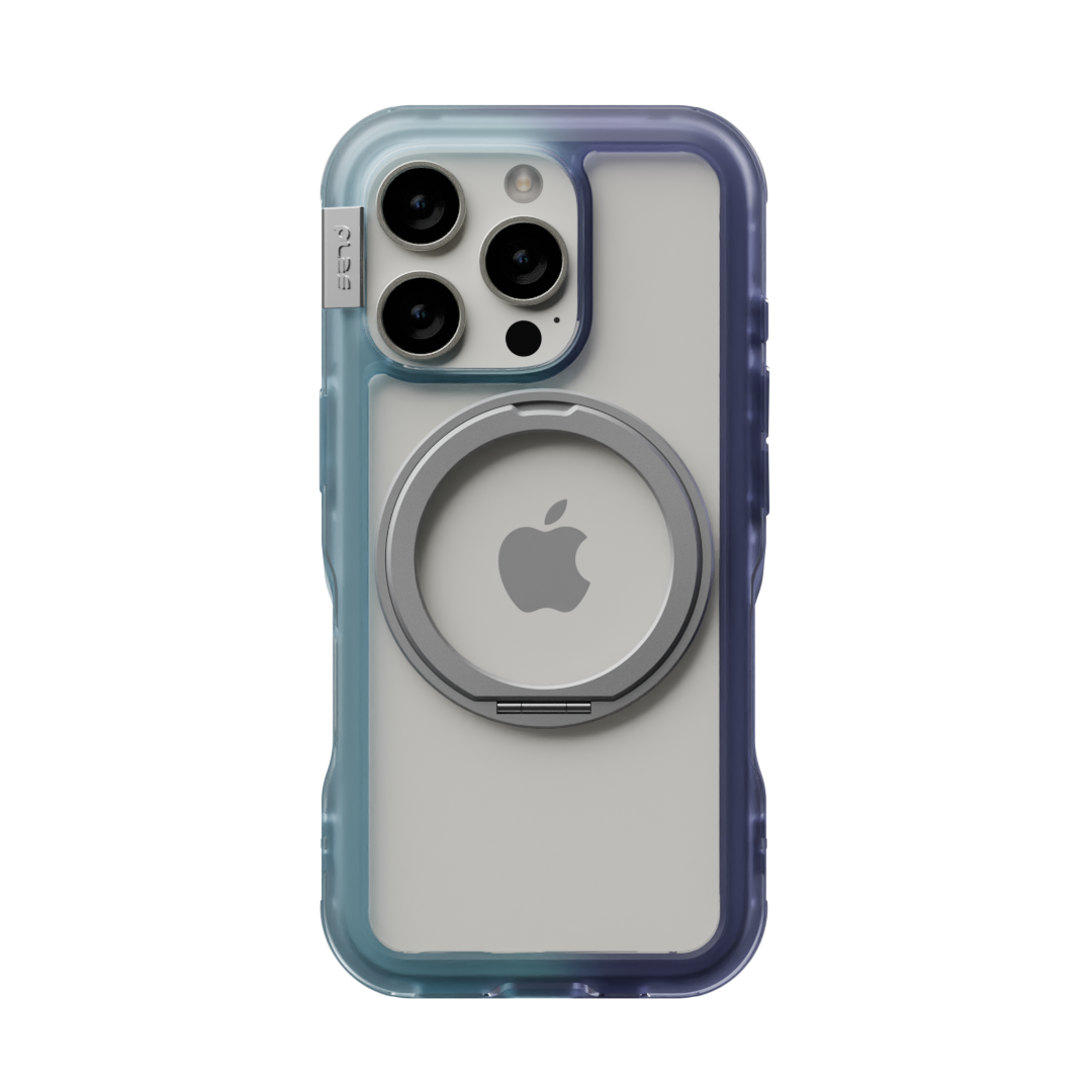 iPhone 16 Pro Arche MagSafe Cover med stativ Blue/Future Dusk