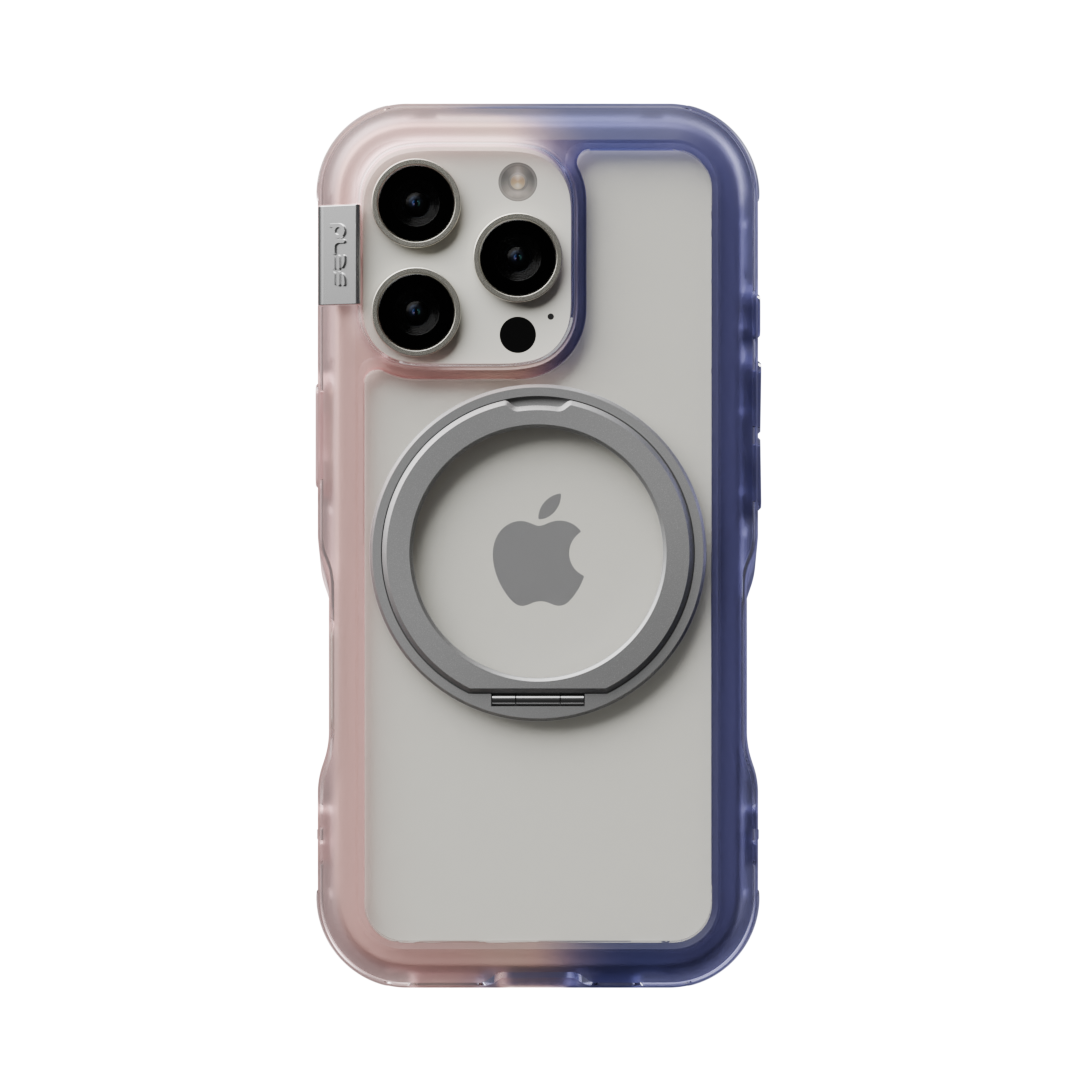 iPhone 16 Pro Arche MagSafe Cover med stativ Pink/Future Dusk
