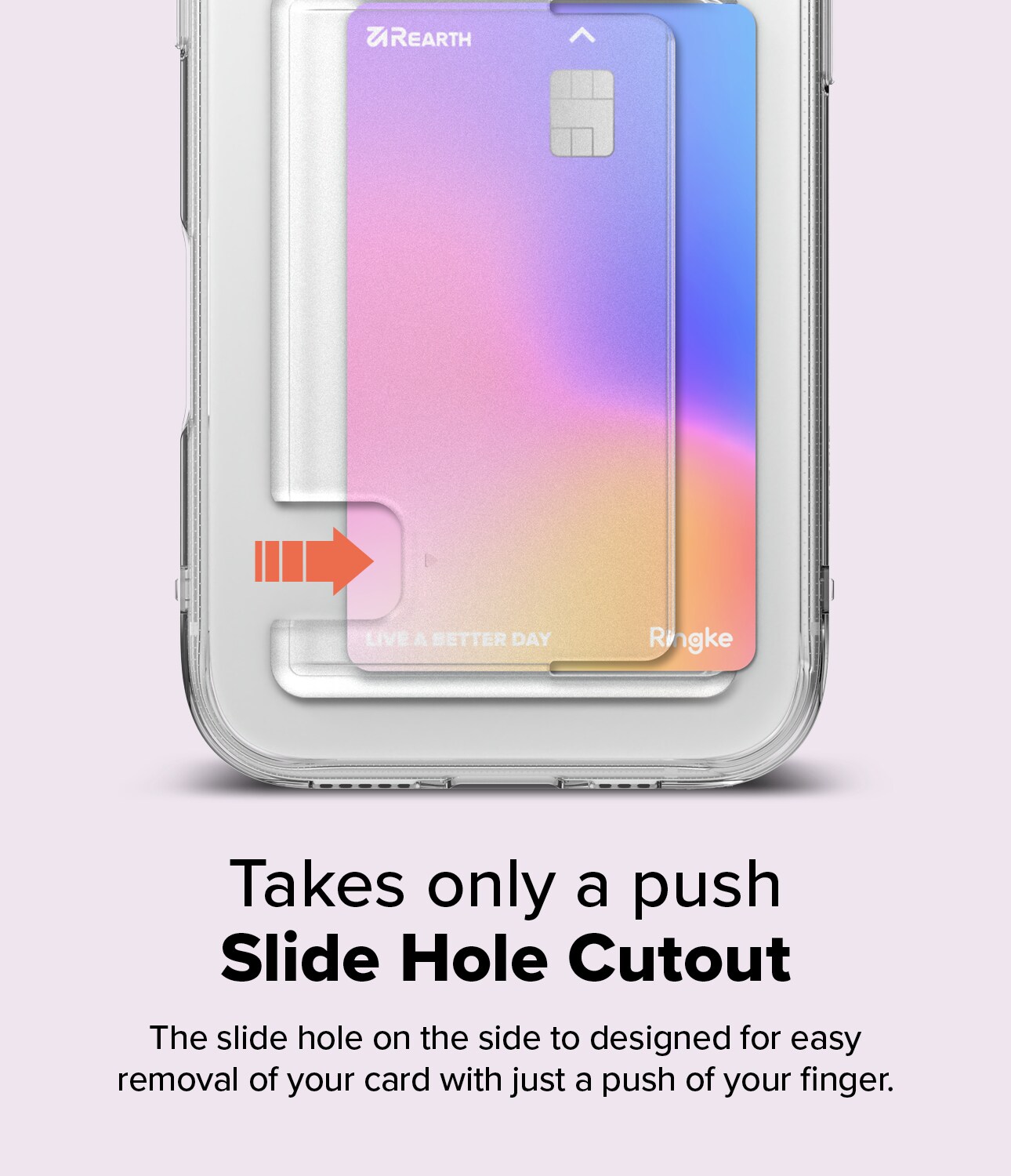 iPhone 16 Fusion cover med kortholder, Gennemsigtig
