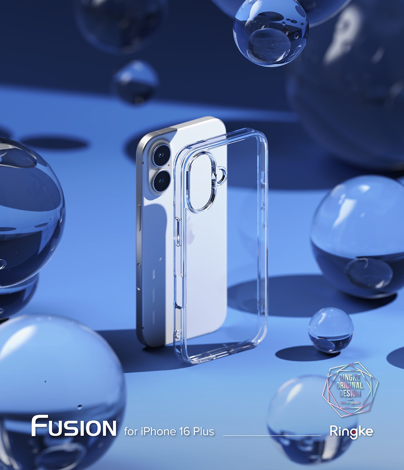iPhone 16 Plus Fusion cover, Gennemsigtig