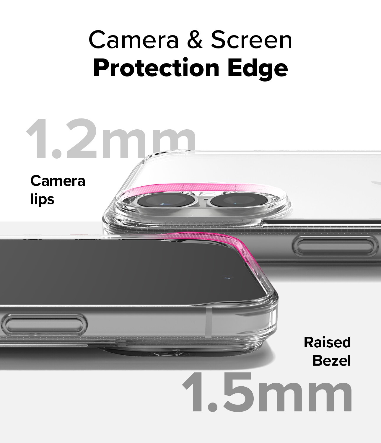 iPhone 16 Plus Fusion cover, Gennemsigtig