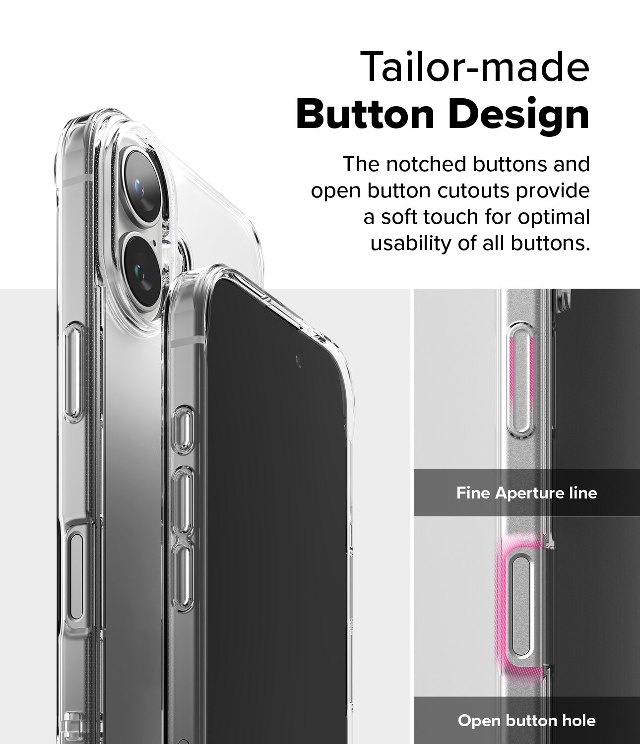 iPhone 16 Plus Fusion cover, Gennemsigtig