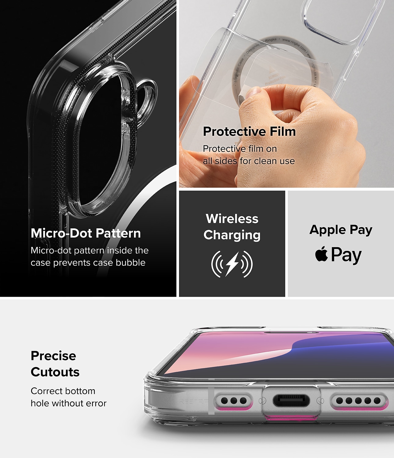 iPhone 16 Plus Fusion MagSafe cover, Gennemsigtig