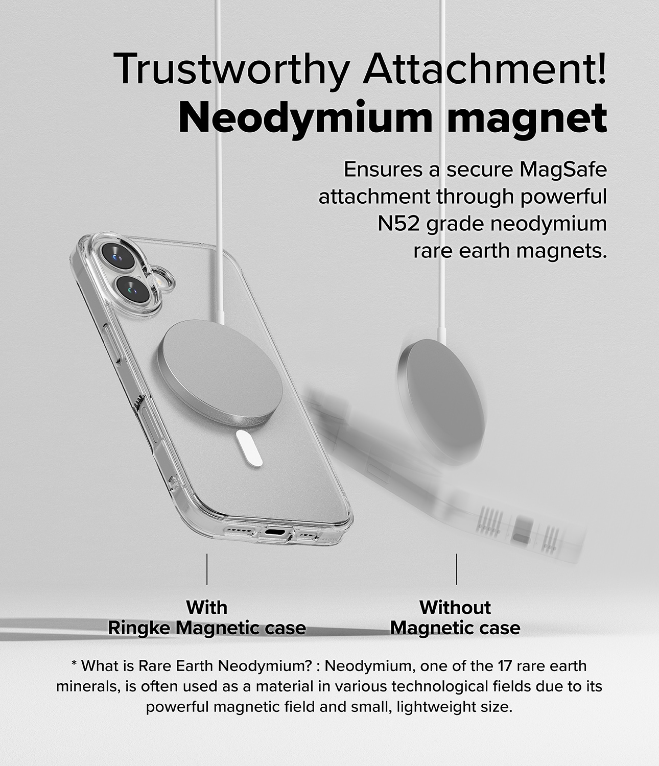 iPhone 16 Plus Fusion MagSafe cover, Gennemsigtig