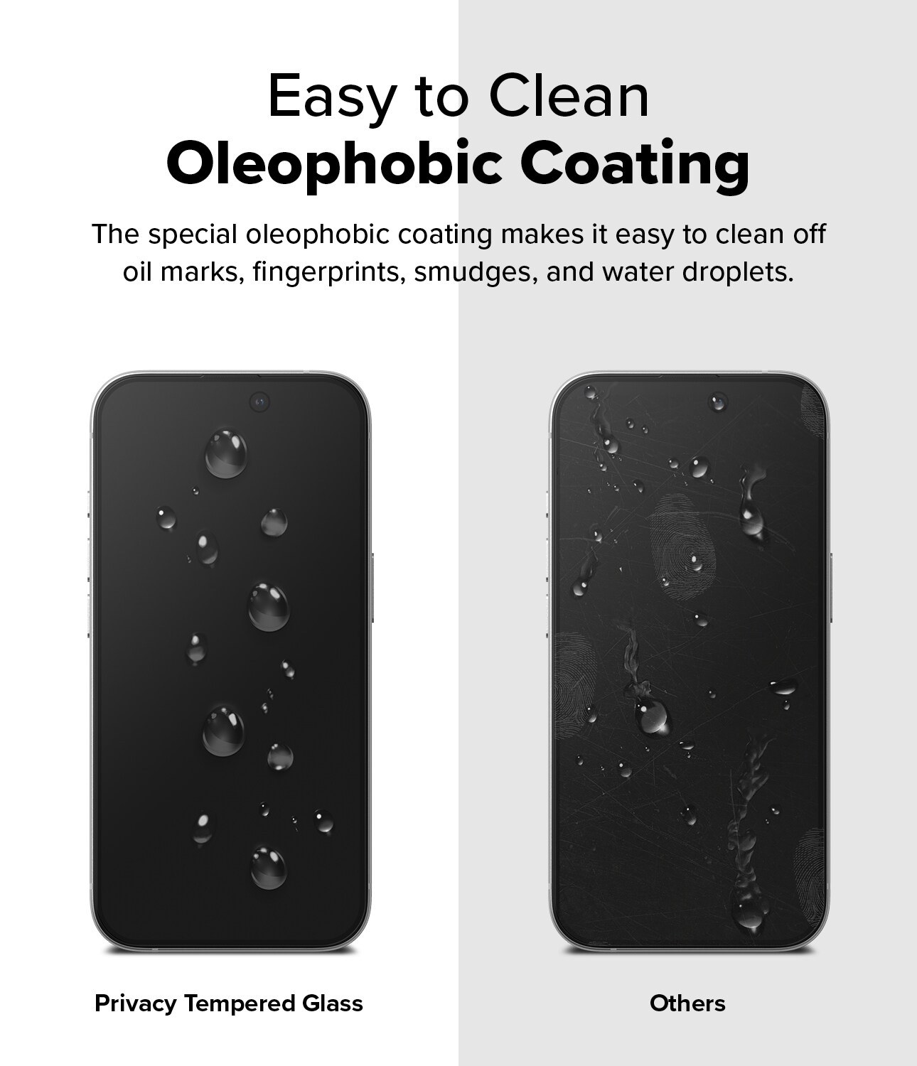iPhone 16 Plus Anti-spy skærmbeskytter i glas med monteringsramme (2-pak)