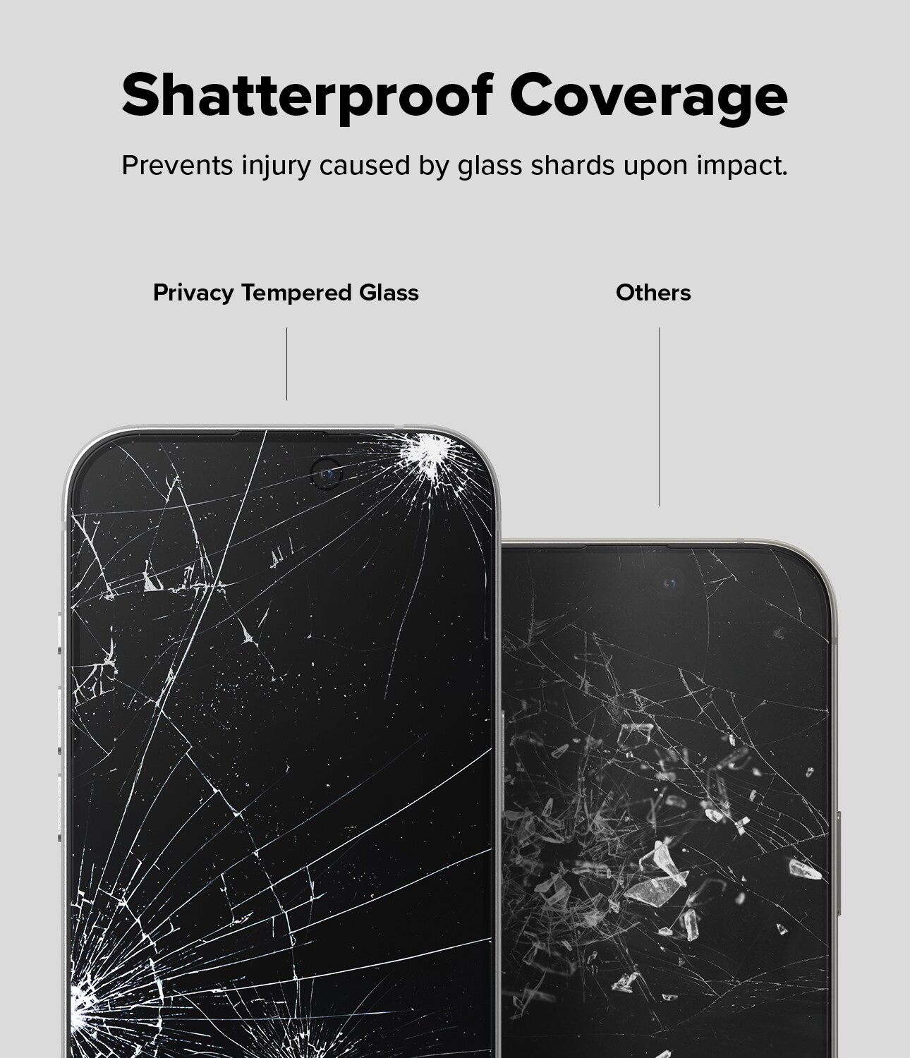 iPhone 16 Plus Anti-spy skærmbeskytter i glas med monteringsramme (2-pak)