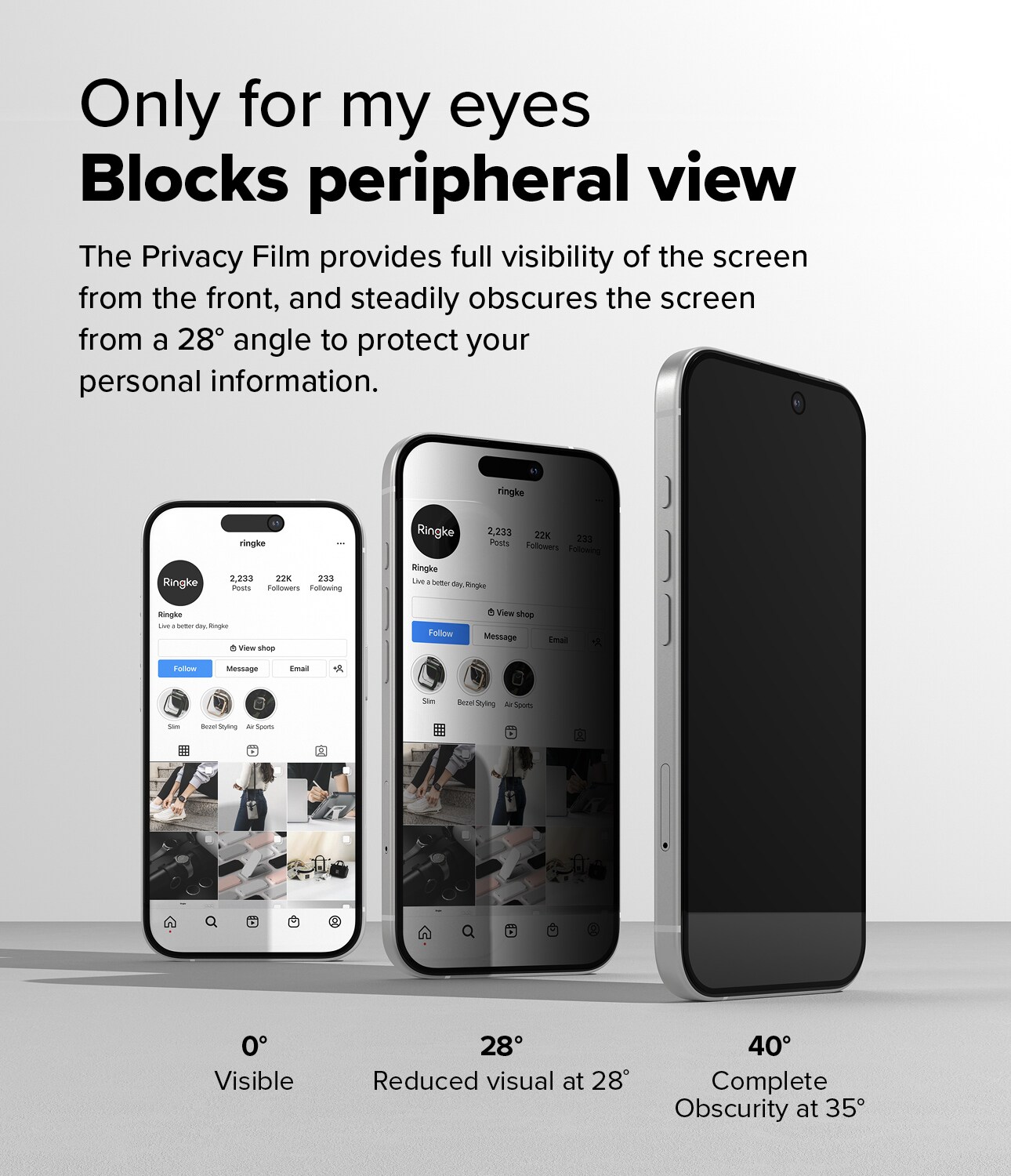 iPhone 16 Plus Anti-spy skærmbeskytter i glas med monteringsramme (2-pak)