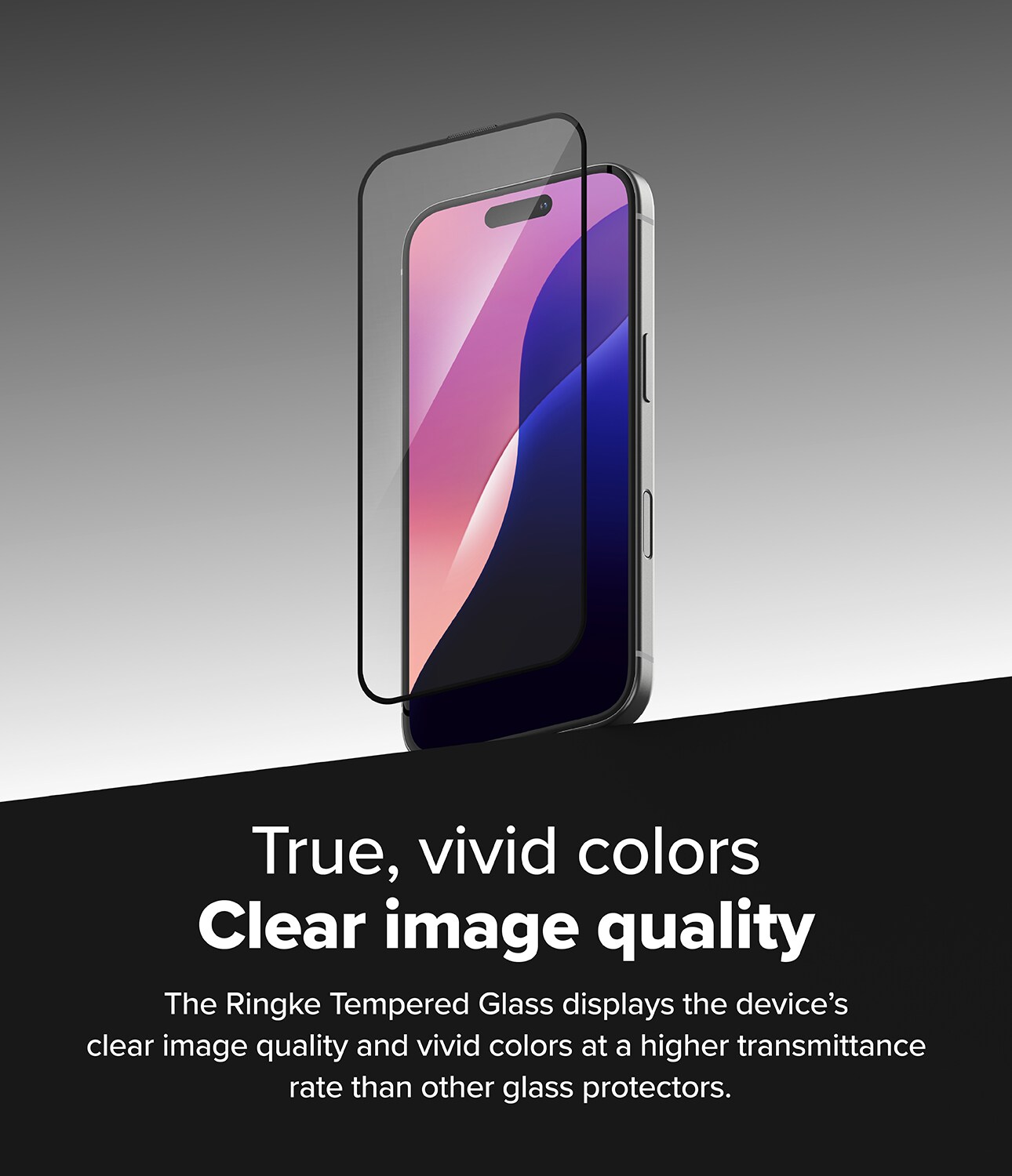 iPhone 15 Plus Skærmbeskytter i glas med monteringsramme (2-pak)