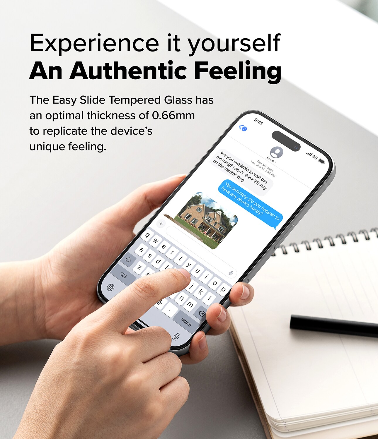 iPhone 15 Plus Skærmbeskytter i glas med monteringsramme (2-pak)