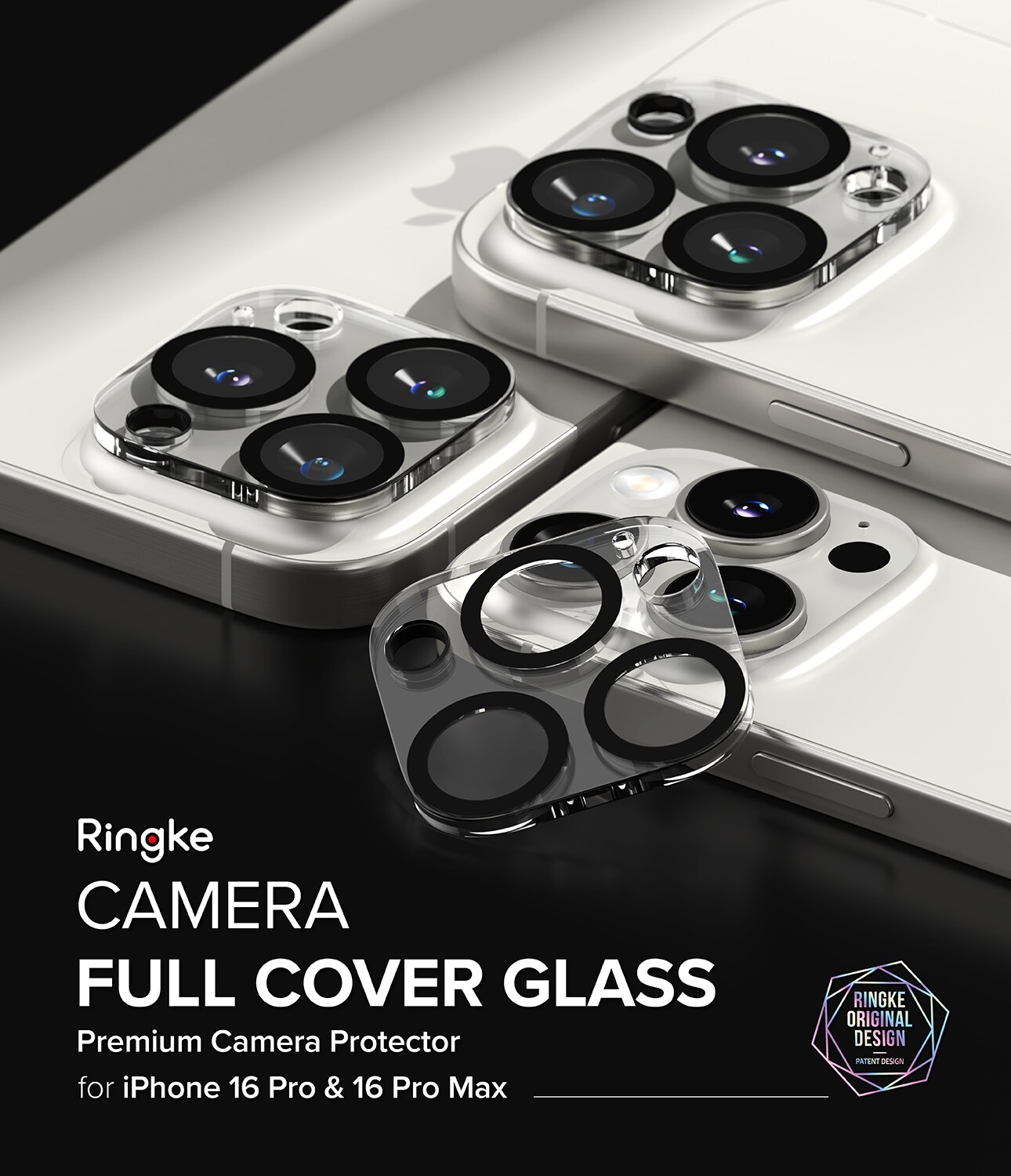 iPhone 16 Pro Max Kamerabeskyttelse i glas (2-pak)