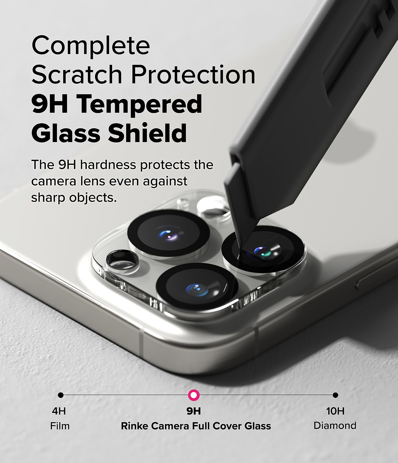 iPhone 16 Pro Max Kamerabeskyttelse i glas (2-pak)