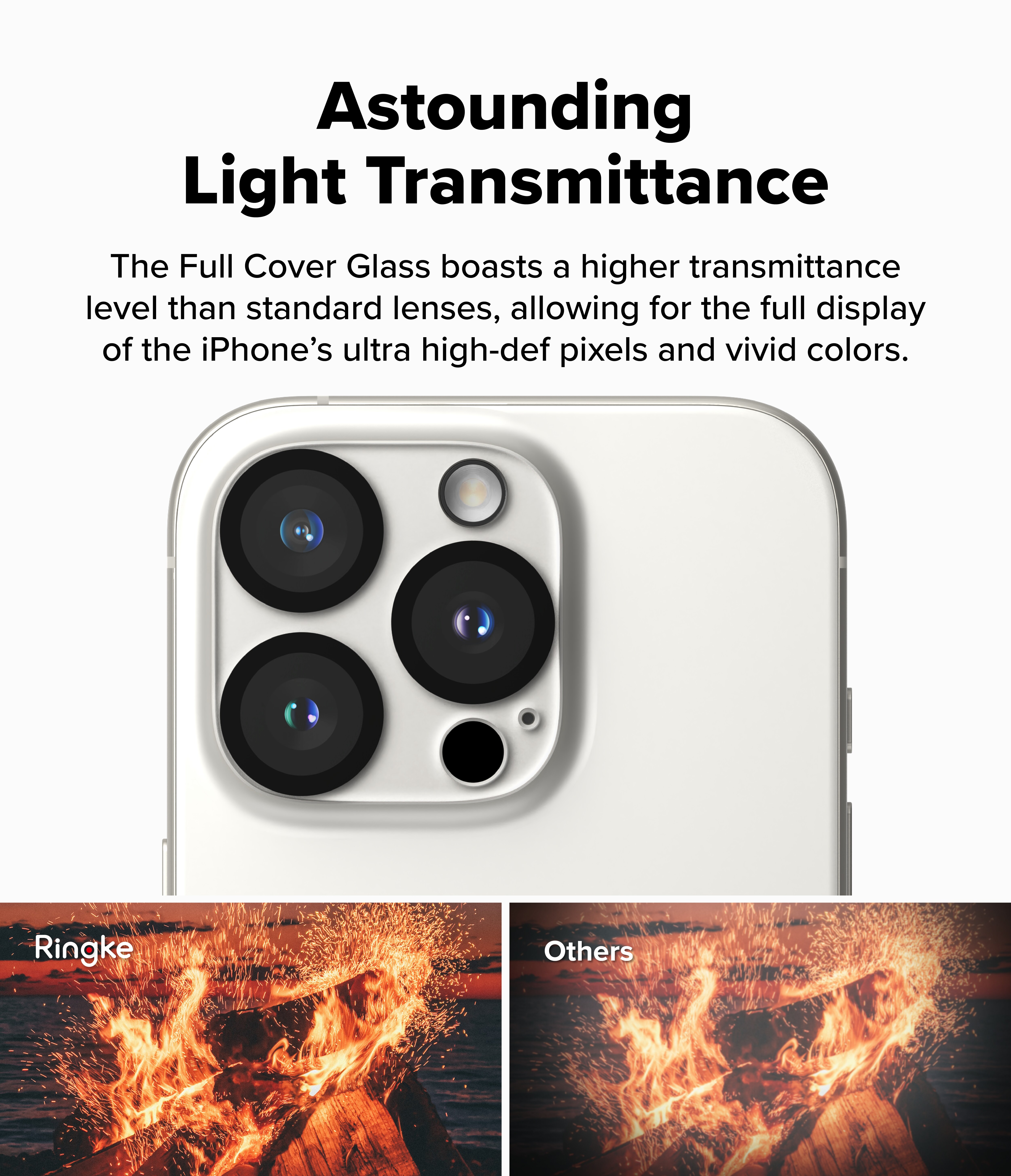 iPhone 16 Pro Max Kamerabeskyttelse i glas (2-pak)