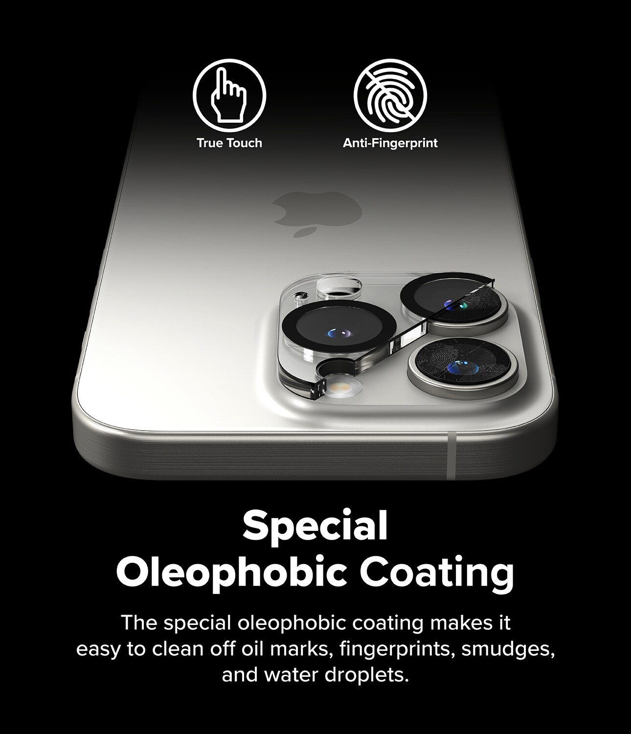 iPhone 16 Pro Max Kamerabeskyttelse i glas (2-pak)