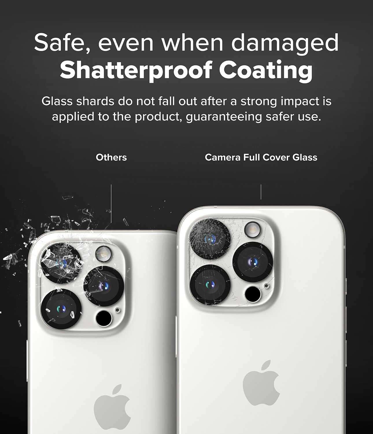 iPhone 16 Pro Max Kamerabeskyttelse i glas (2-pak)