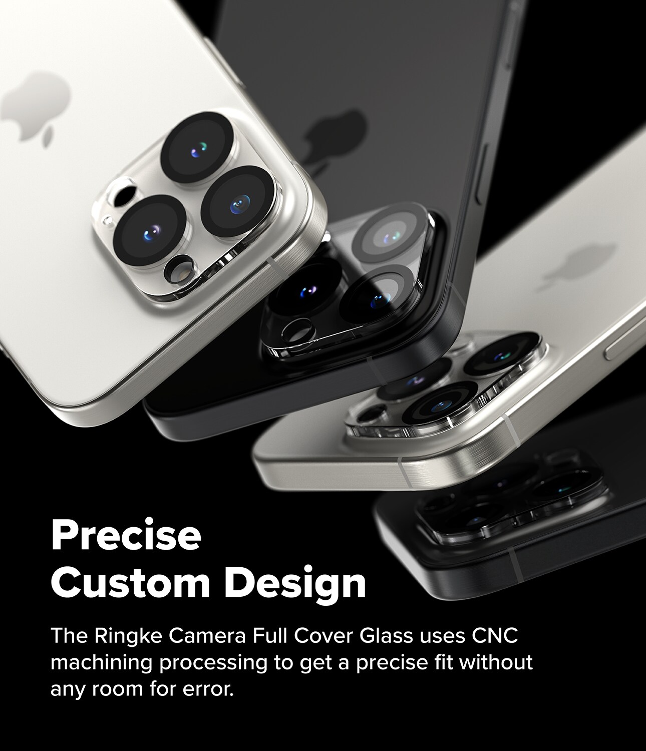 iPhone 16 Pro Max Kamerabeskyttelse i glas (2-pak)