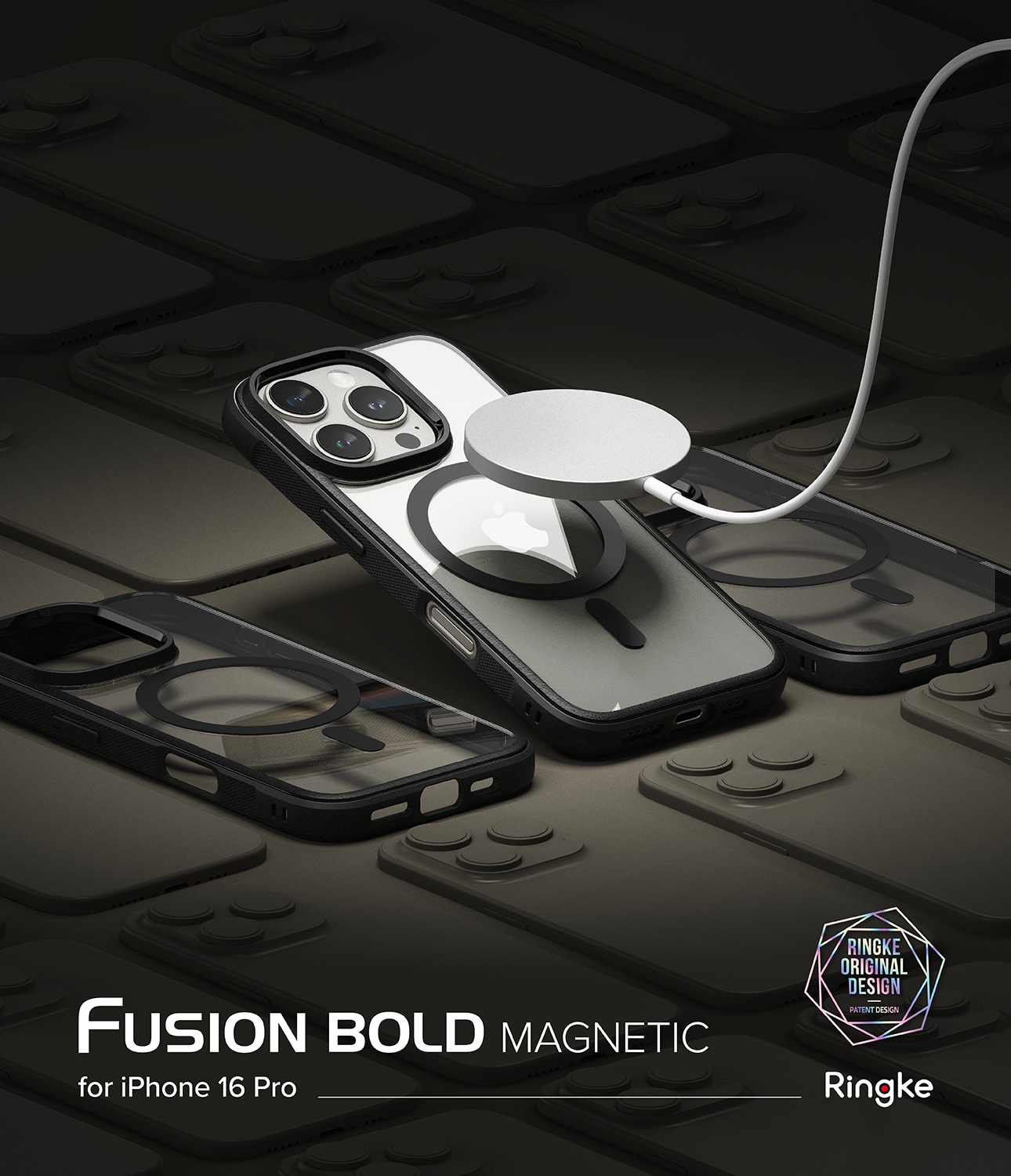 iPhone 16 Pro Fusion Bold MagSafe cover, Sort