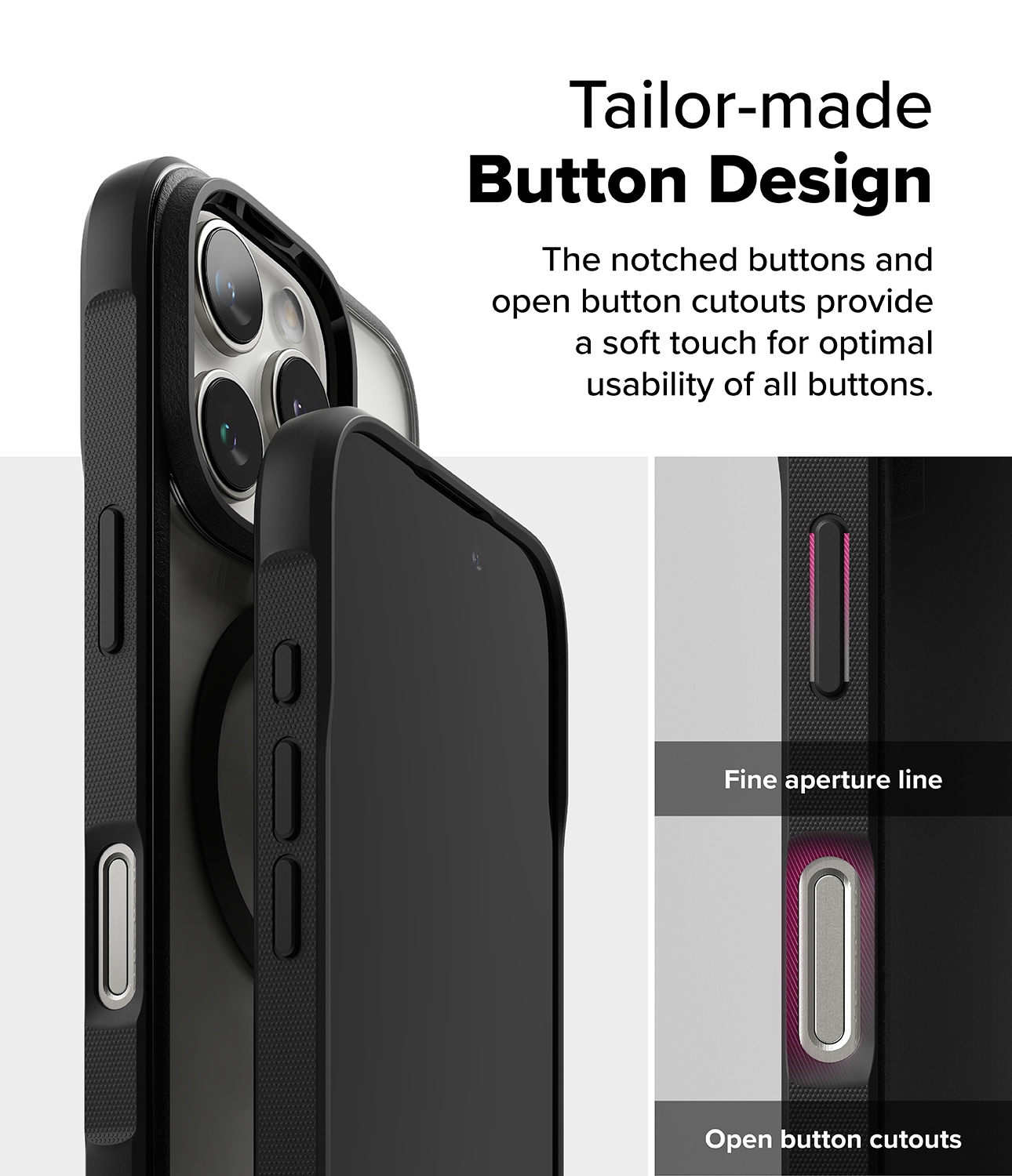 iPhone 16 Pro Fusion Bold MagSafe cover, Sort