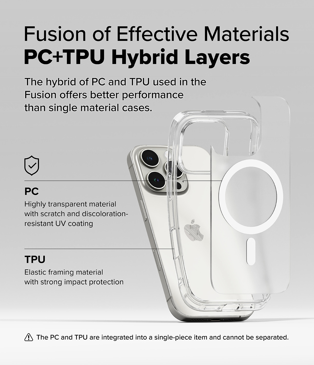 iPhone 16 Pro Fusion MagSafe cover, Gennemsigtig