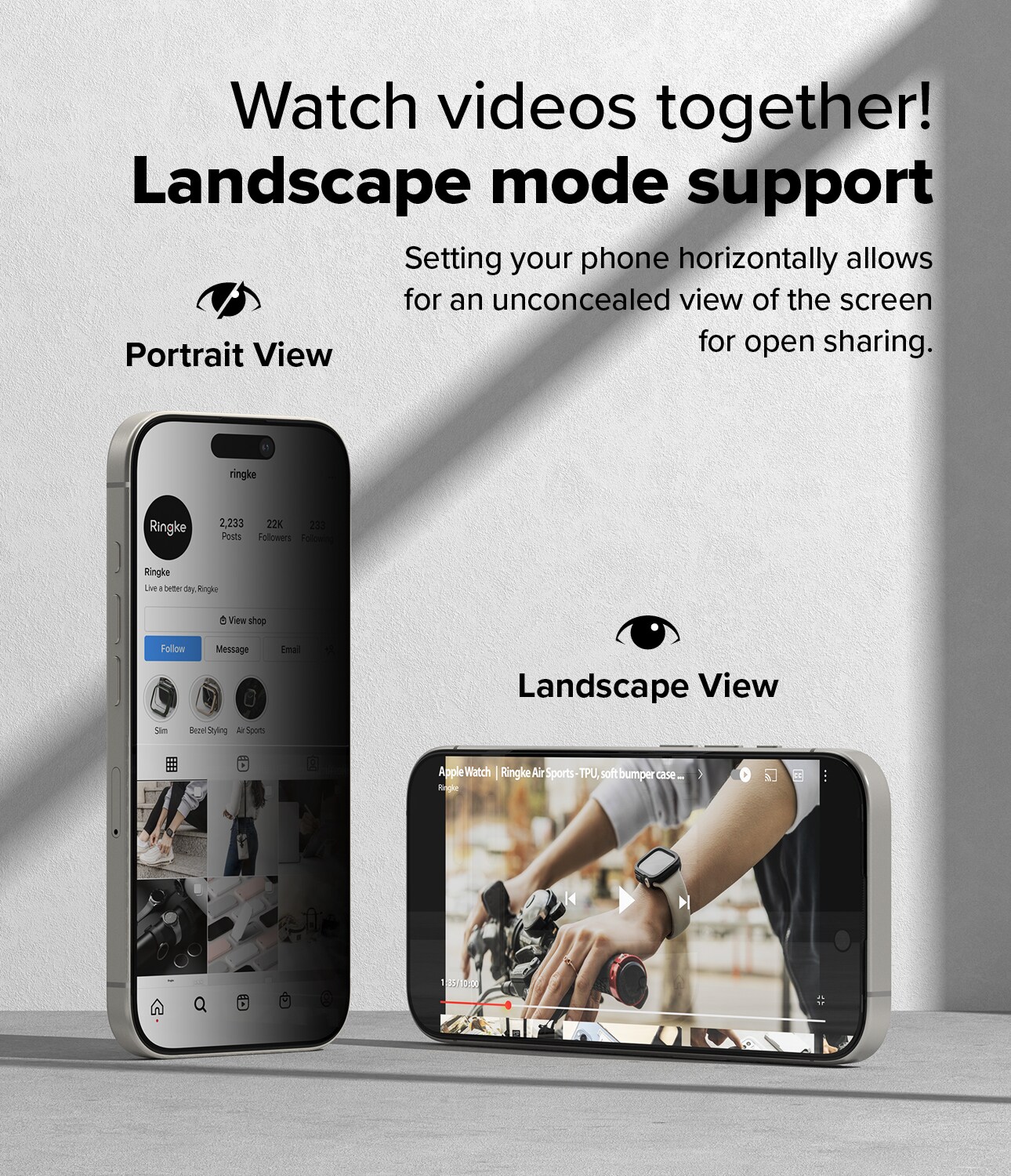 iPhone 16 Pro Anti-spy skærmbeskytter i glas med monteringsramme (2-pak)