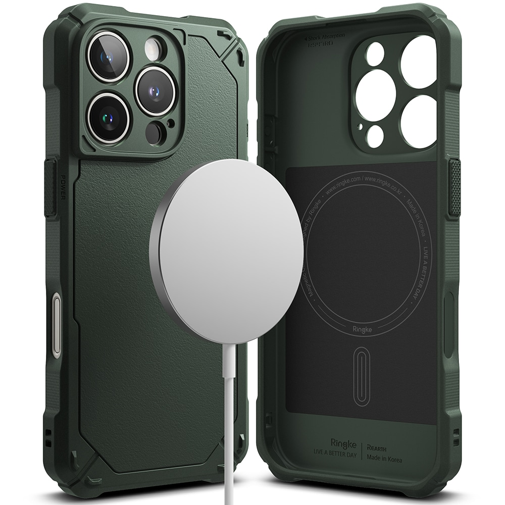 iPhone 16 Pro MagSafe Rugged Gear cover, Grøn