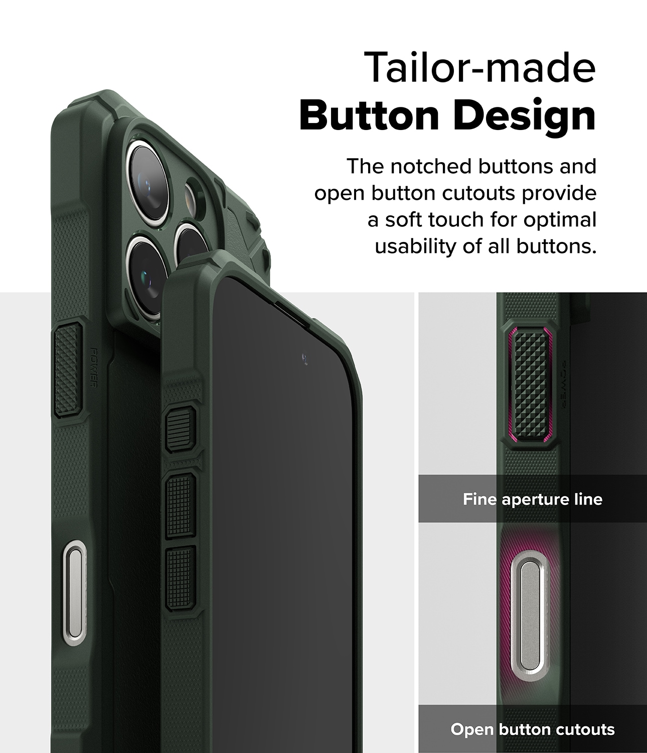 iPhone 16 Pro MagSafe Rugged Gear cover, Grøn