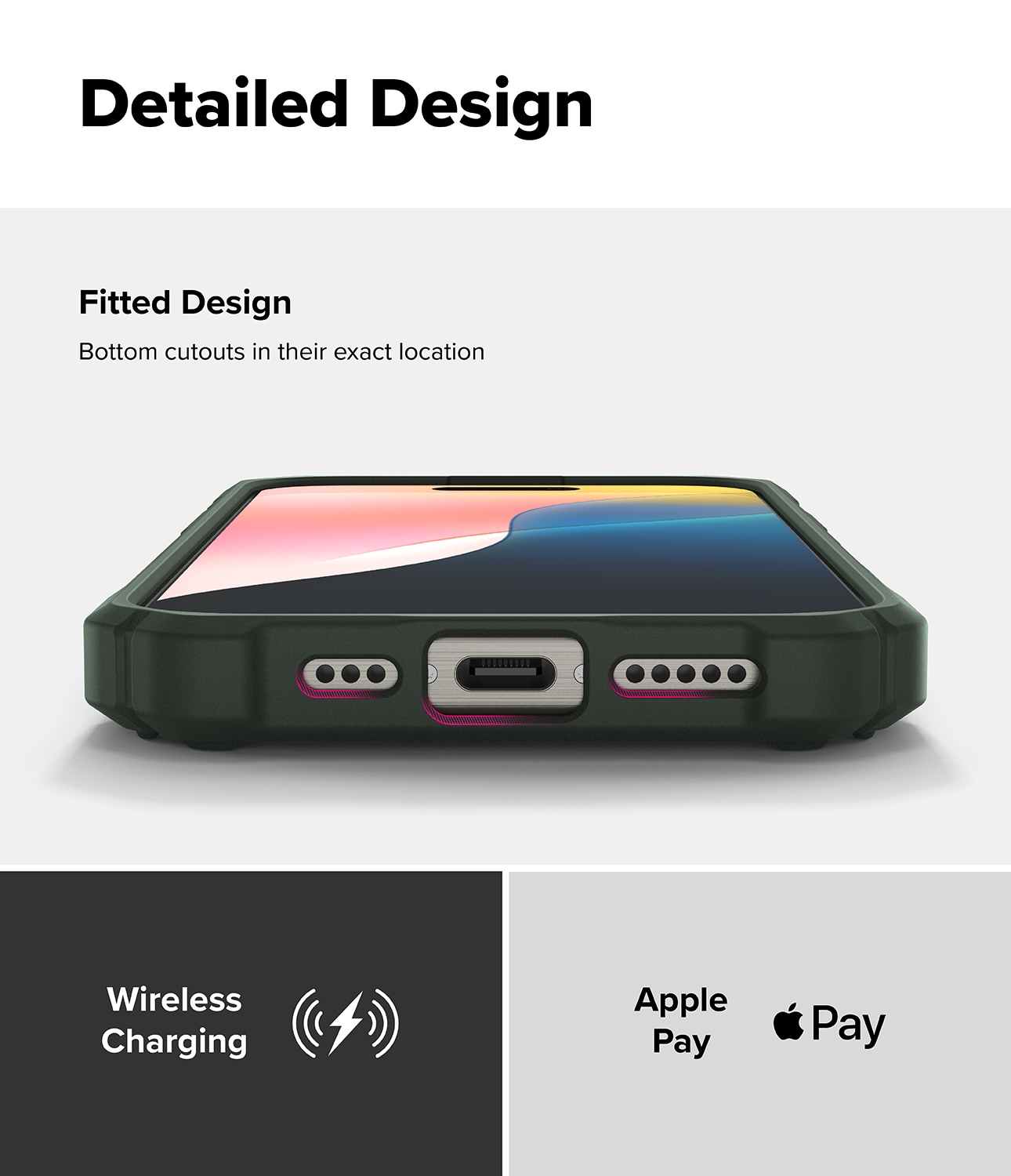 iPhone 16 Pro MagSafe Rugged Gear cover, Grøn