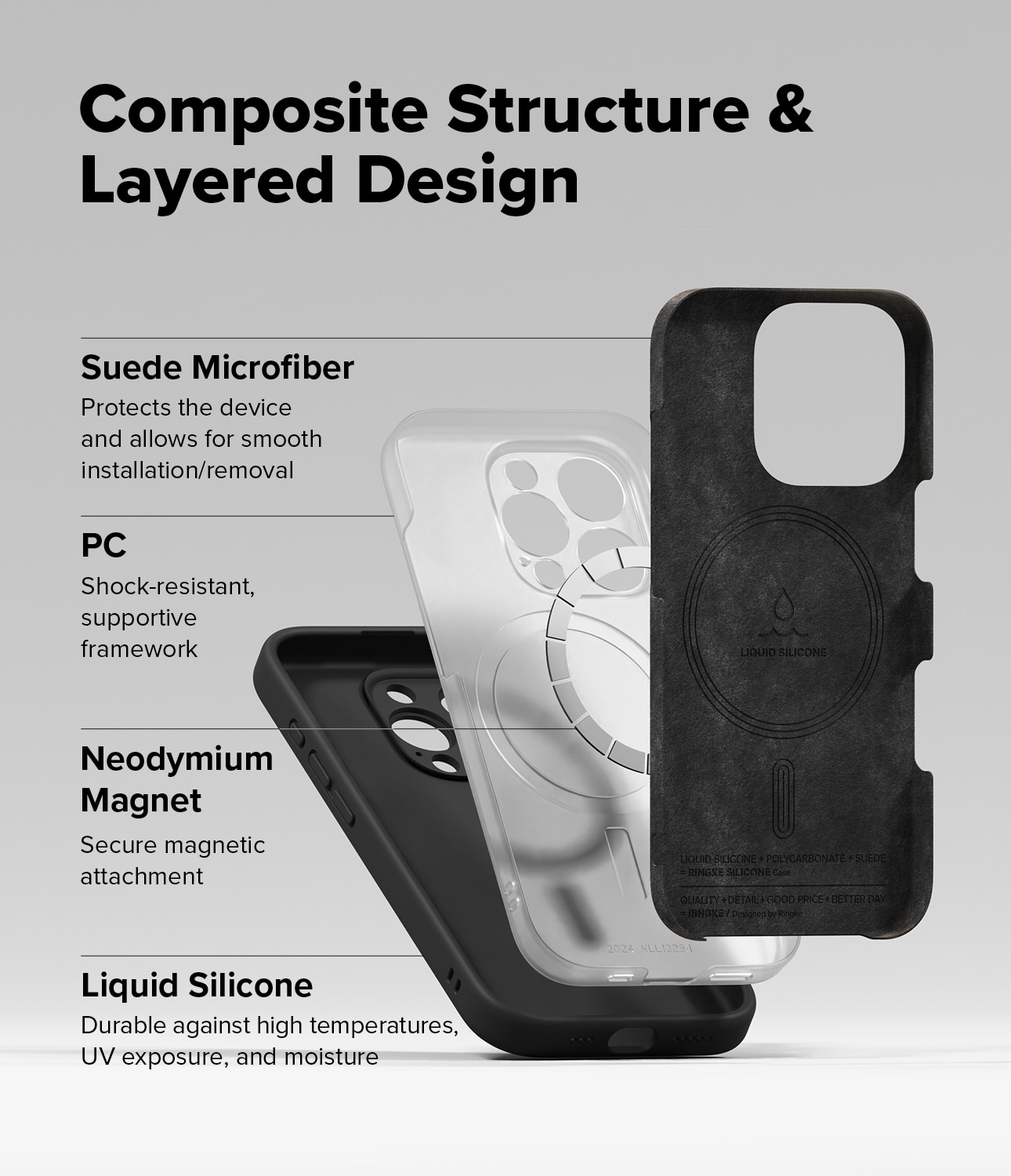 iPhone 16 Pro MagSafe silikonecover, Black