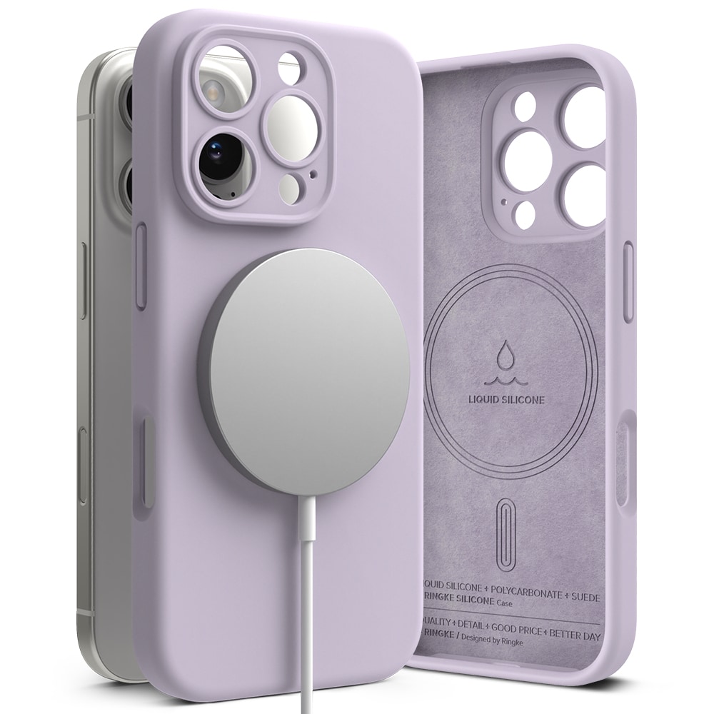 iPhone 16 Pro Max MagSafe silikonecover, Light Purple
