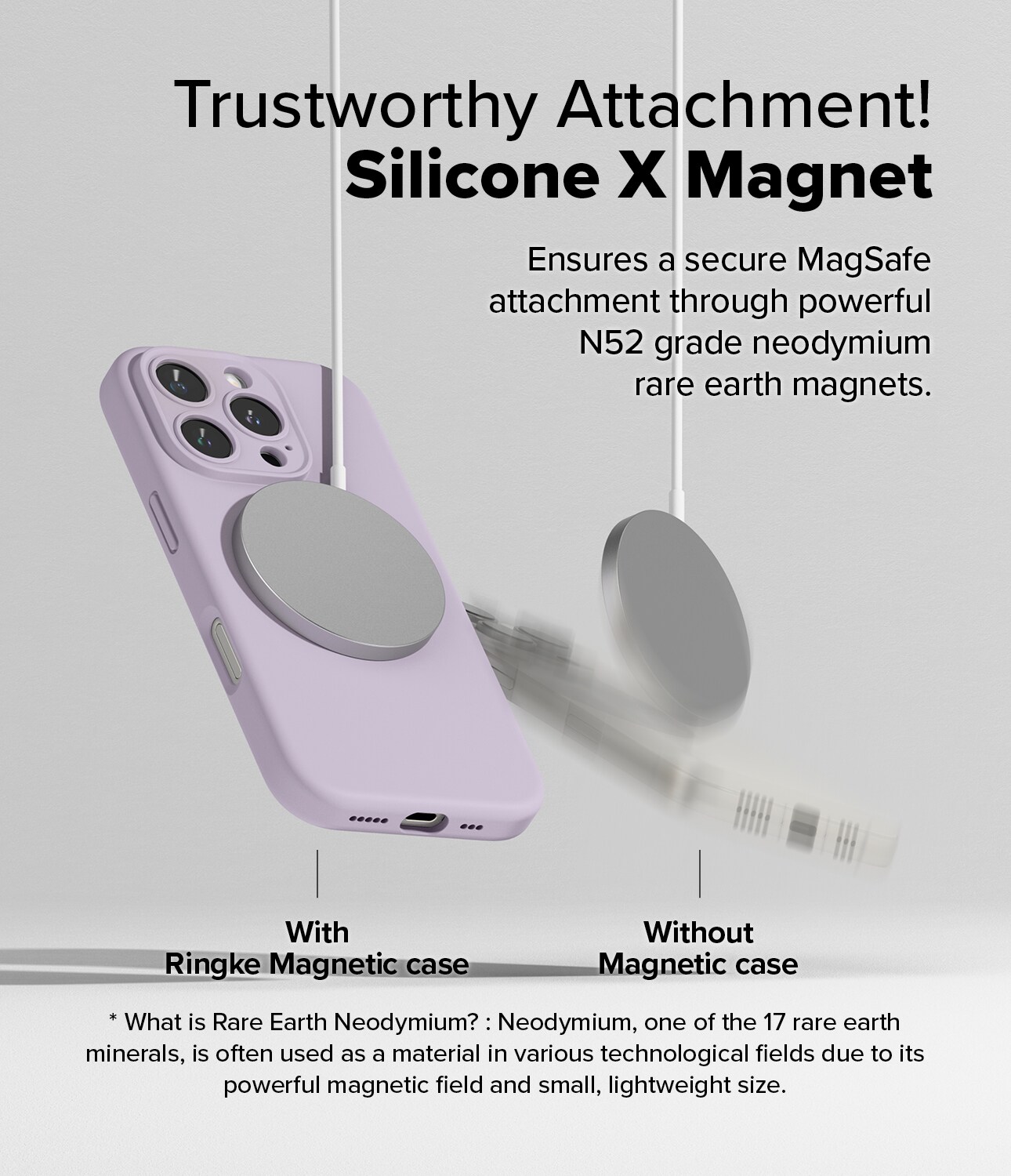 iPhone 16 Pro MagSafe silikonecover, Light Purple