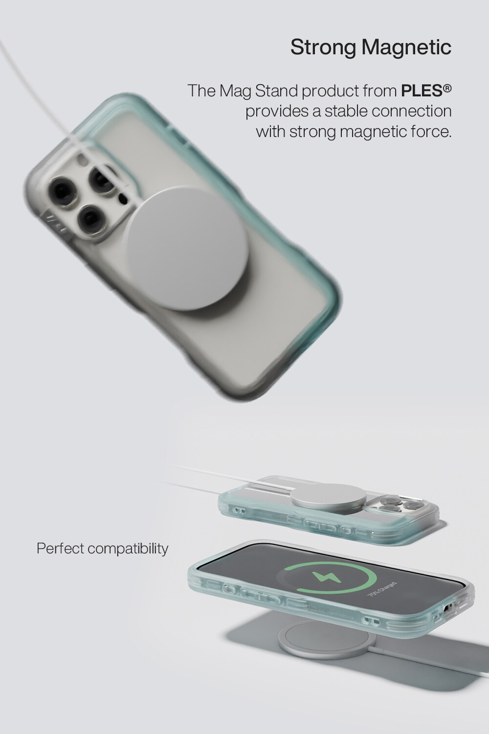 iPhone 16 Arche MagSafe Cover med stativ Blue/Future Dusk