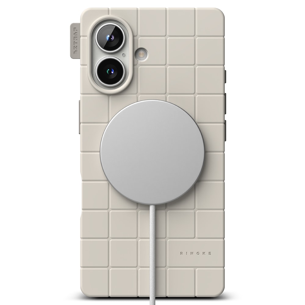 iPhone 16 MagSafe Bitmap silikonecover, Stone