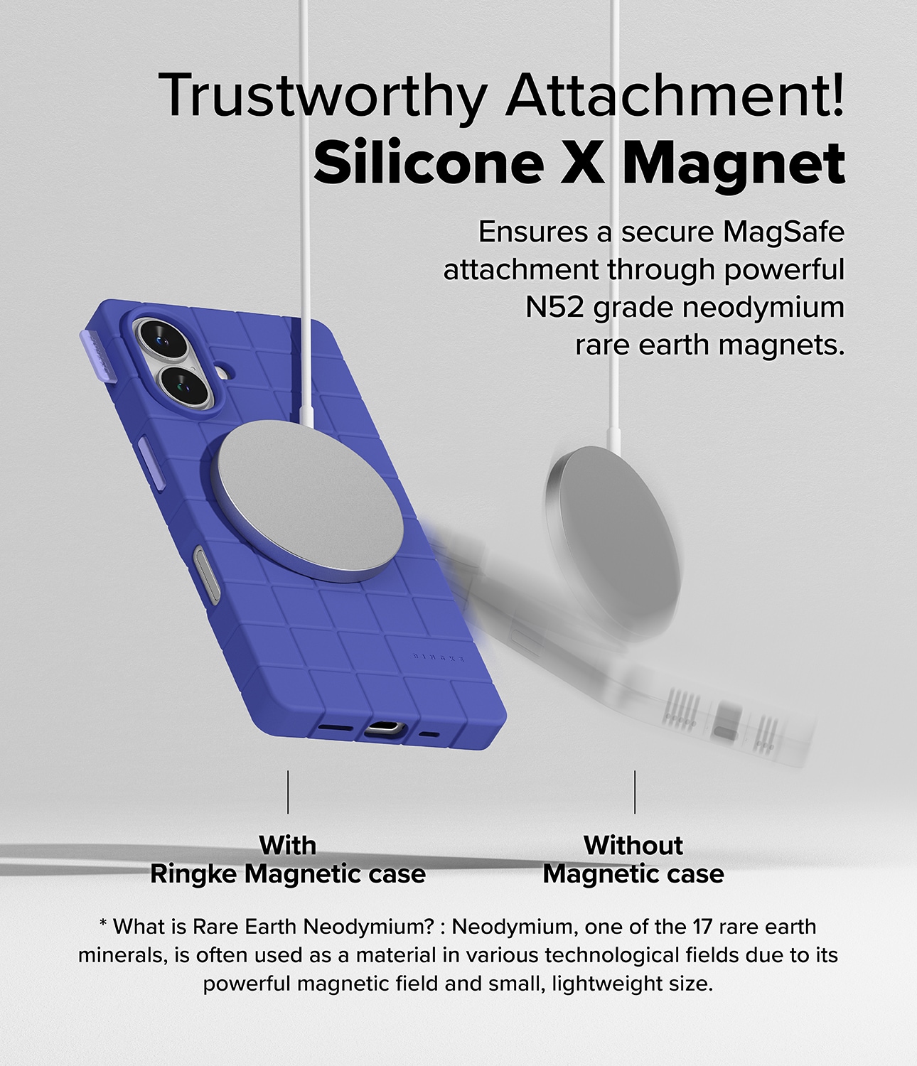 iPhone 16 MagSafe Bitmap silikonecover, Ultramarine