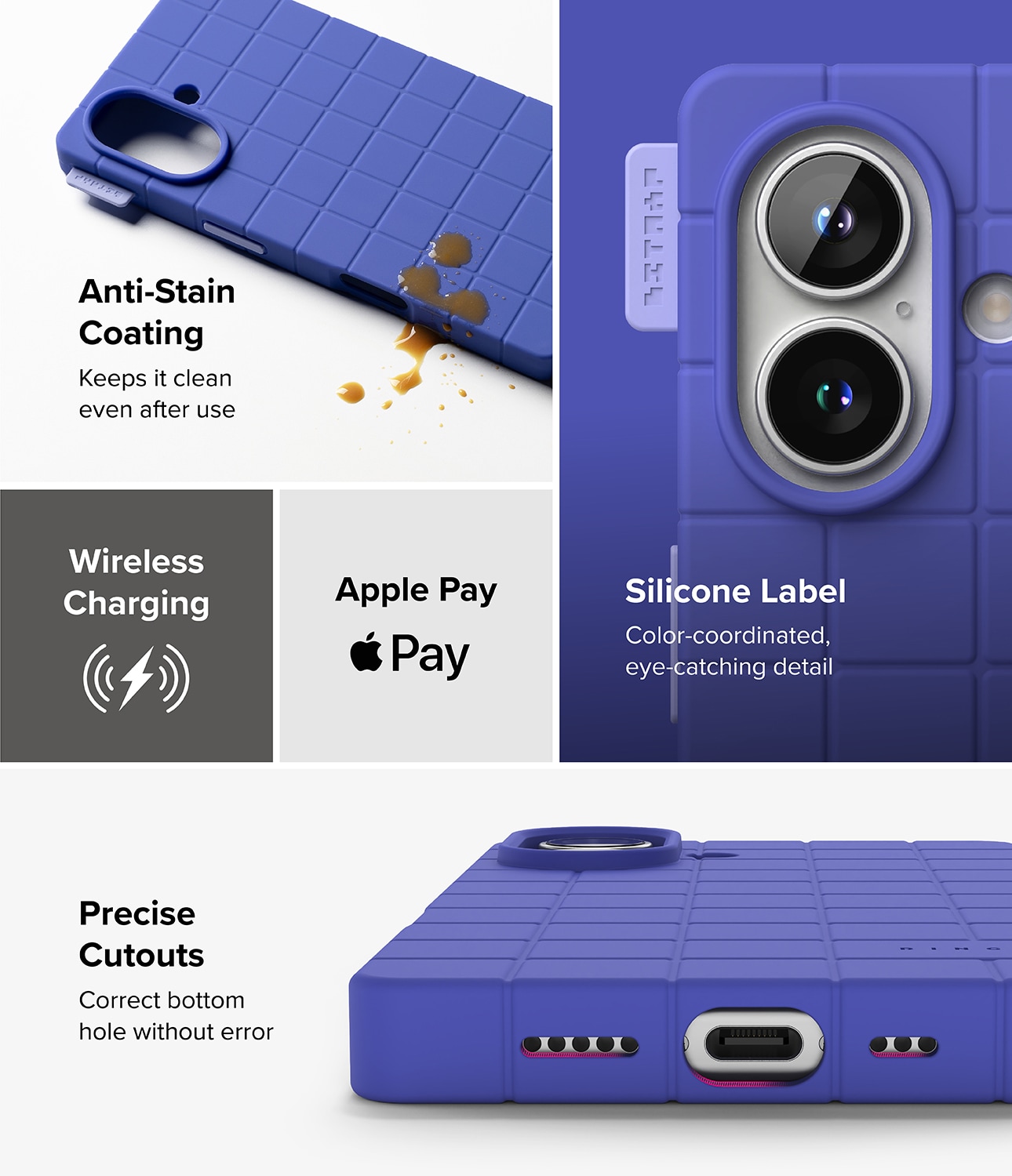 iPhone 16 MagSafe Bitmap silikonecover, Ultramarine