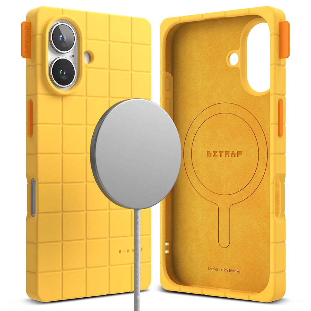 iPhone 16 MagSafe Bitmap silikonecover, Yellow