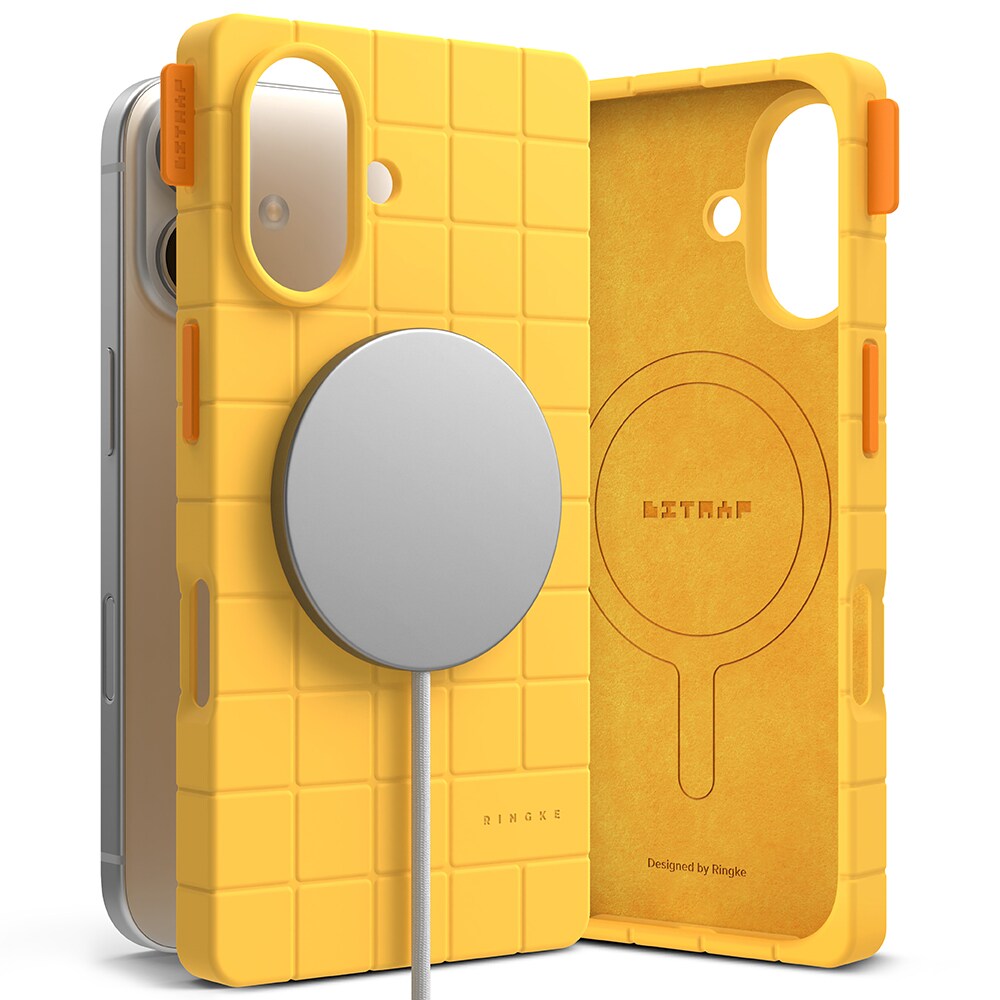 iPhone 16 MagSafe Bitmap silikonecover, Yellow
