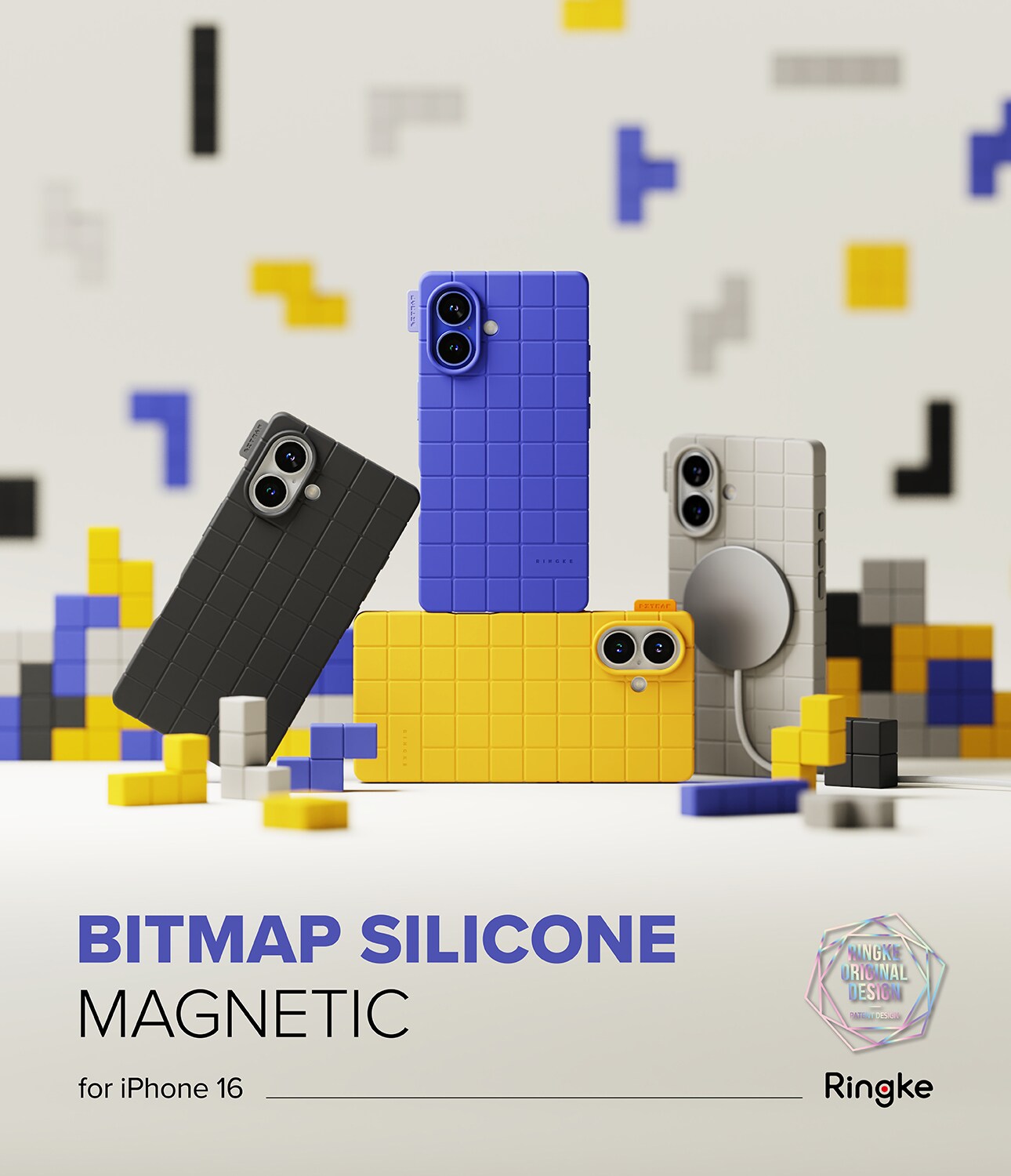 iPhone 16 MagSafe Bitmap silikonecover, Yellow