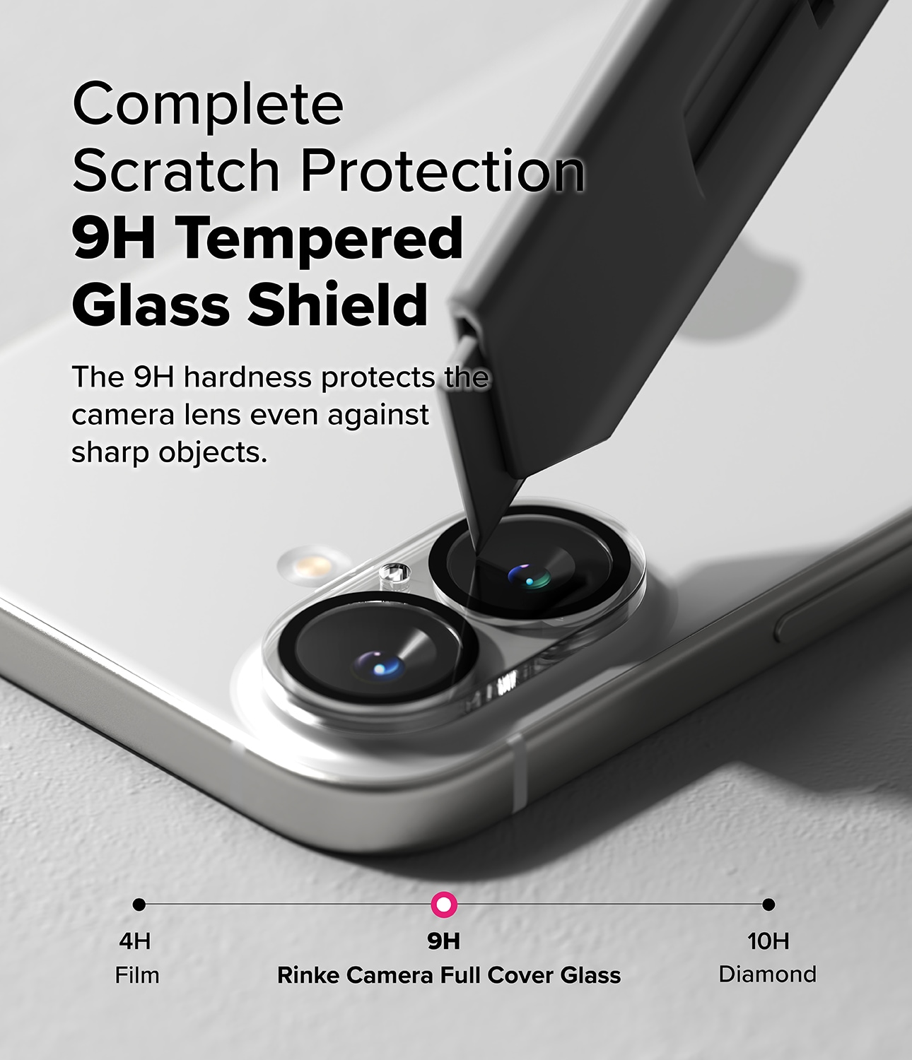 iPhone 16 Plus Kamerabeskyttelse i glas (2-pak)